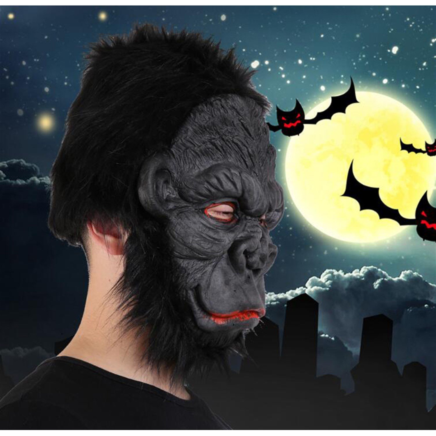 Goril Maske LateksMaskelerKostümPartim ★ Harlem Shake Lateks Goril Maskesi / Halloween Maskeleri