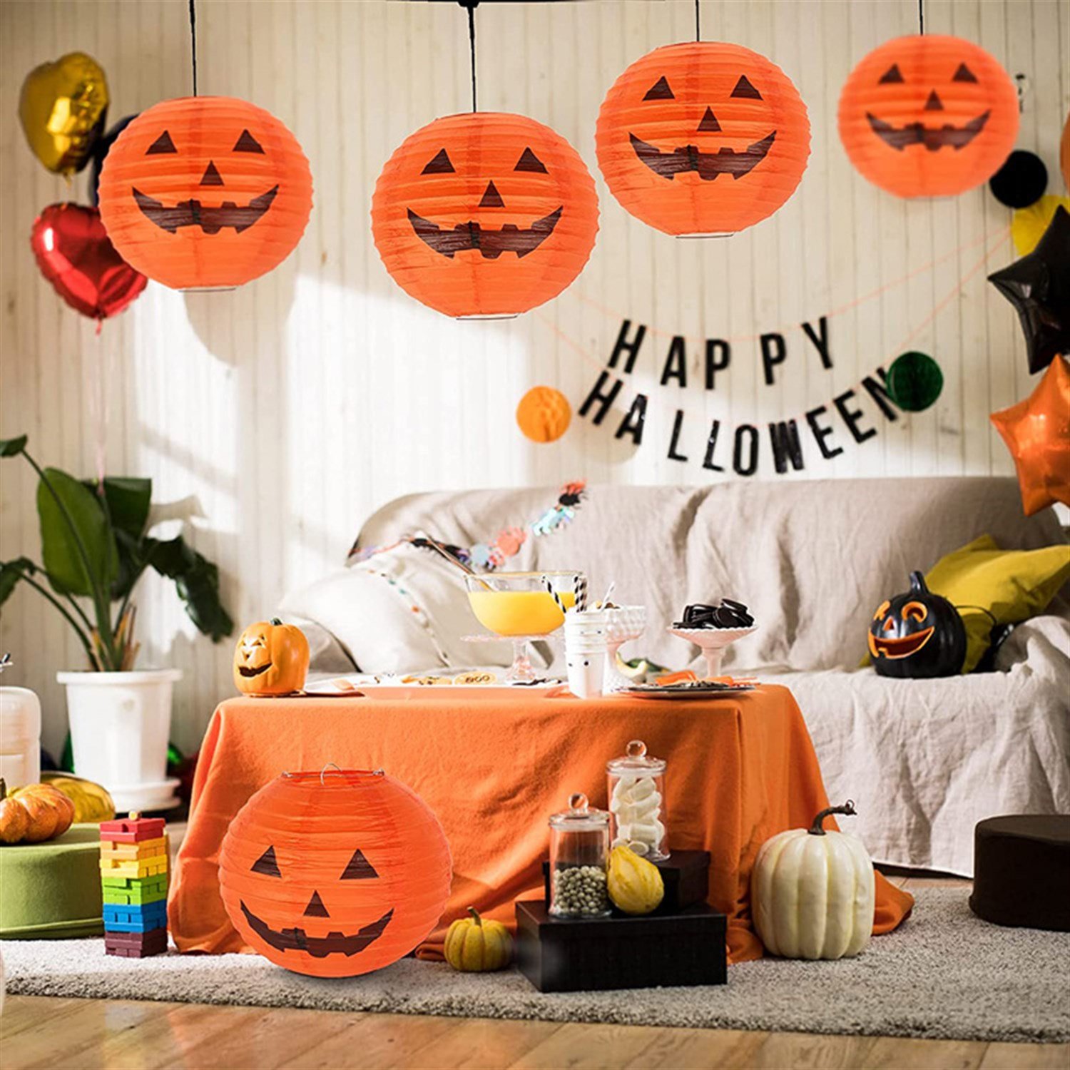 Halloween Balkabağı Fener, Cadılar Bayramı DekorasyonuHallooween AksesuarlarıKostümPartim ★ Cadılar Bayramı Balkabağı Fener Süsleme / Hallooween Dekorasyonları