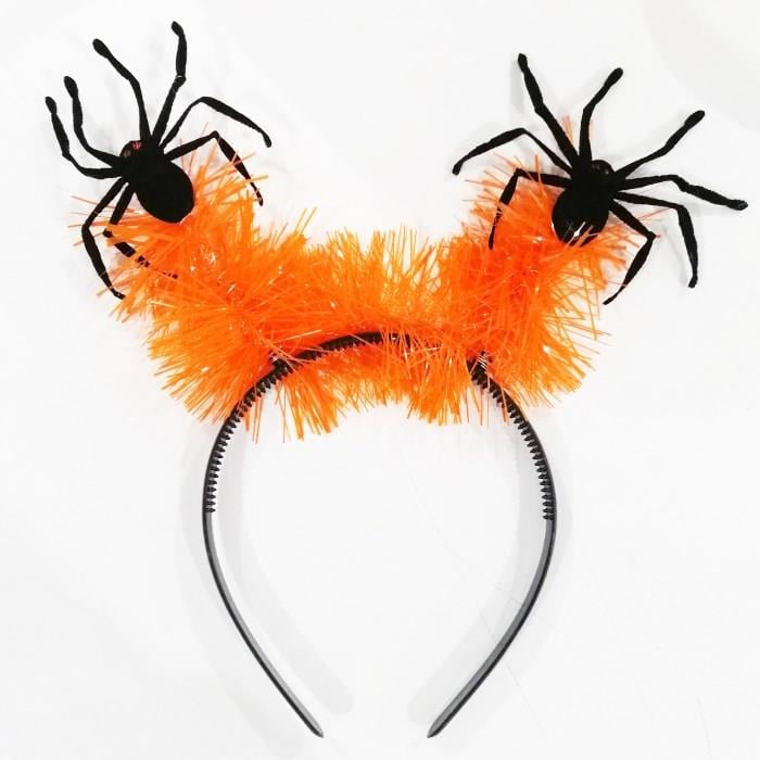 Halloween Turuncu Simli Siyah Örümcek Tacı Taçlar Halloween Turuncu Simli Siyah Örümcek Tacı - KostümPartim®