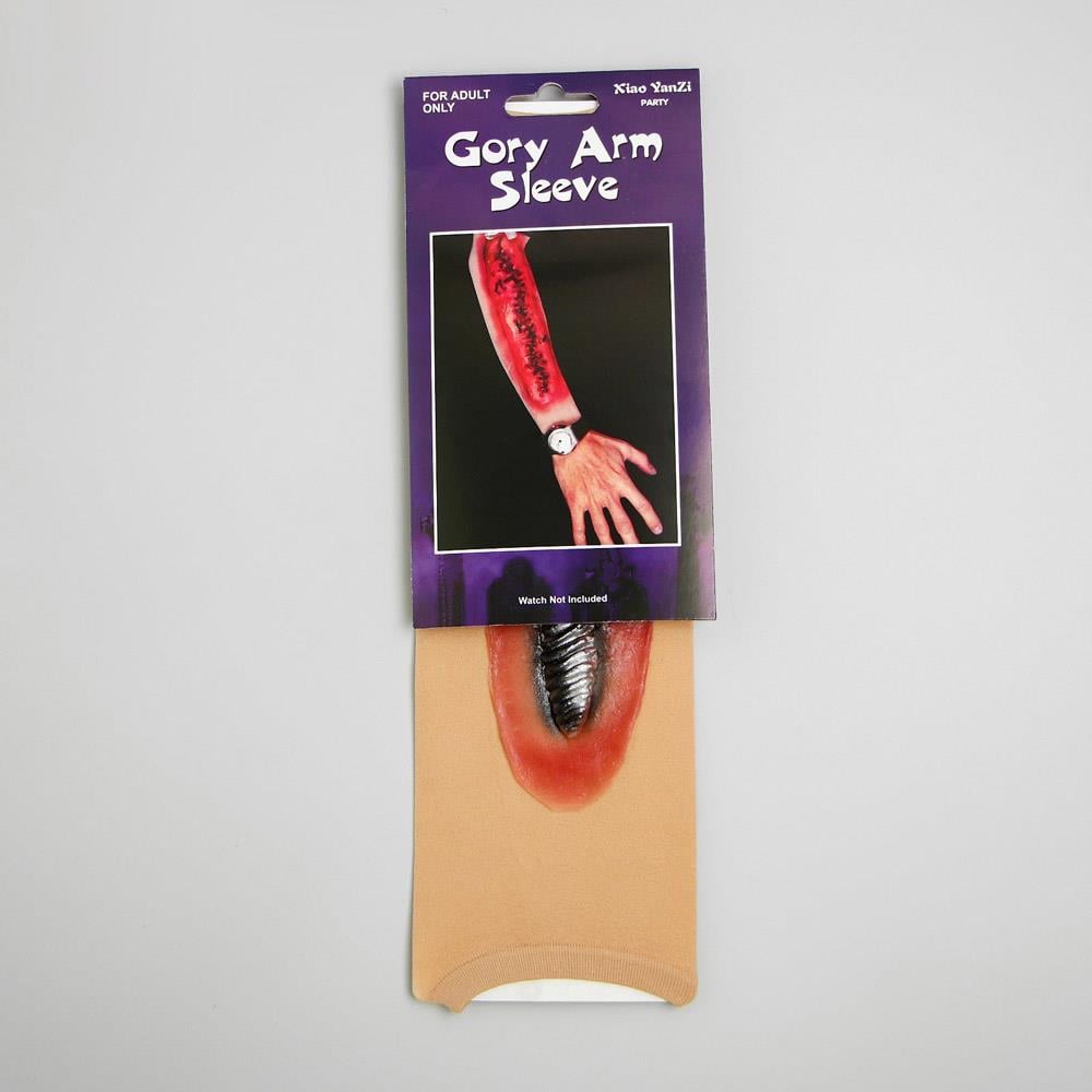 Halloween Yaralı Kol Çorabı, Dövmeli Çorap Hallooween Aksesuarları KostümPartim® Zombi Isırığı Kol Dövmesi Kolluk – Halloween Sahte Dövme Sleeve | Korku Temalı Cosplay Aksesuarı