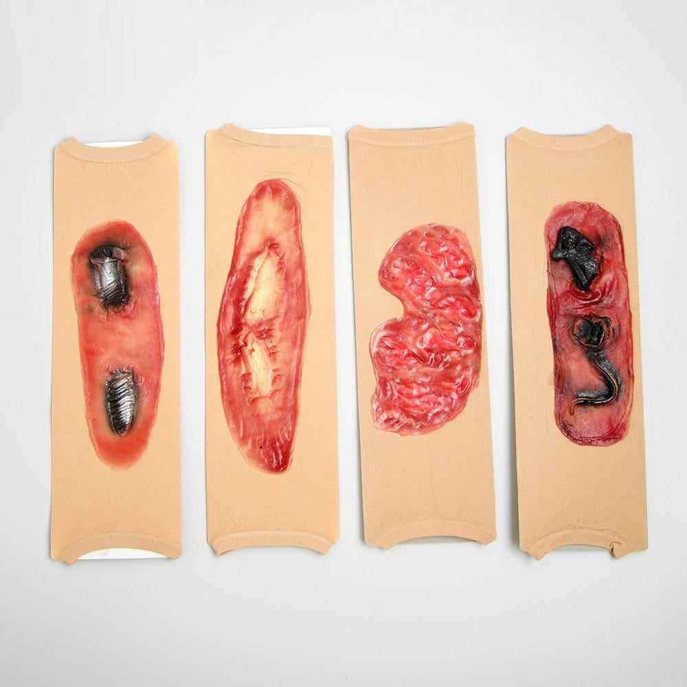 Halloween Yaralı Kol Çorabı, Dövmeli Çorap Hallooween Aksesuarları KostümPartim® Zombi Isırığı Kol Dövmesi Kolluk – Halloween Sahte Dövme Sleeve | Korku Temalı Cosplay Aksesuarı