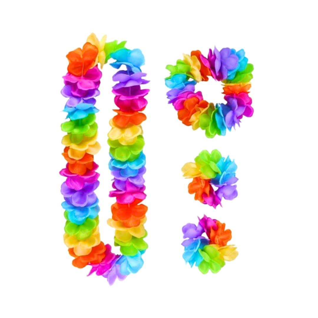 Hawaii Kolyesi, Taç ve Bileklik Seti Taçlar KostümPartim® Hawaii Kolyesi Taç ve Bileklik Seti - Tropikal Partilerde Renkli Bir Görünüm Yakalayın!