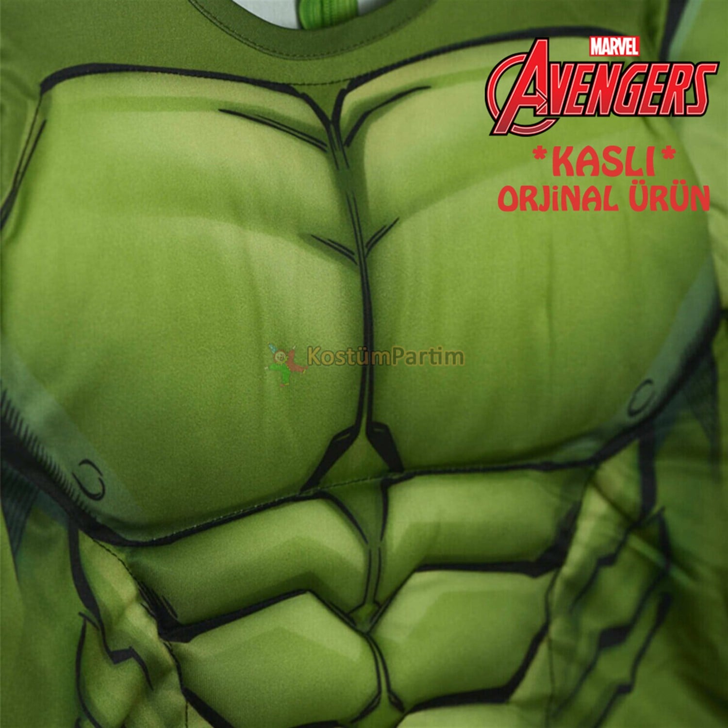 Hulk Kostümü, Kaslı Avangers Yeşil Dev Hulk Kıyafeti 7-9Yaş Marvel Avangers Kostümleri KostümPartim ★ Hulk Kıyafeti, Hulk Kostümü (Kaslı) / Karakter Kostümleri