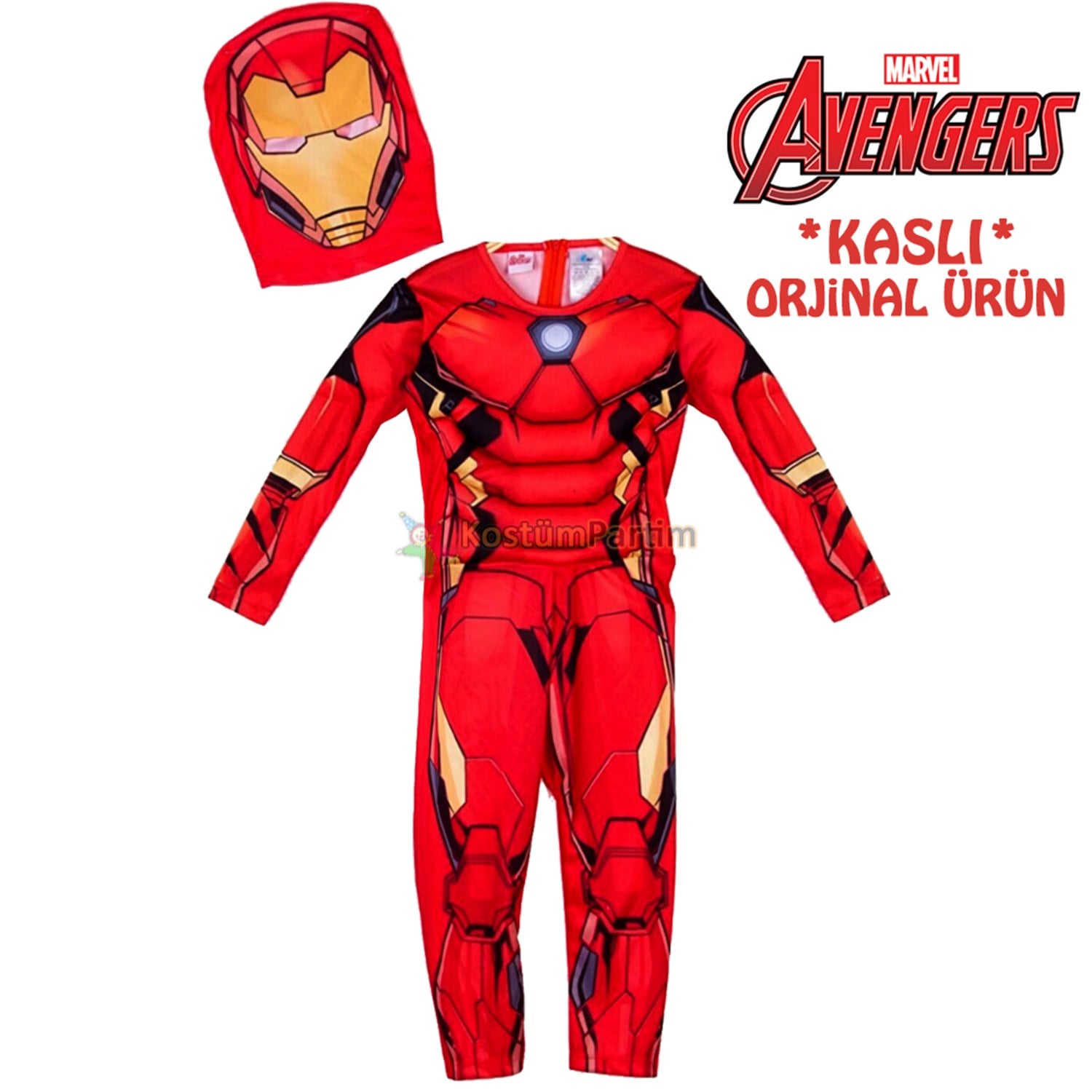 Ironman Kostümü Kaslı Avangers Demir Adam Kıyafeti Marvel Avangers Kostümleri KostümPartim ★ IronMan Kostümü Kaslı Demir Adam Kıyafeti / Karakter Kostümleri