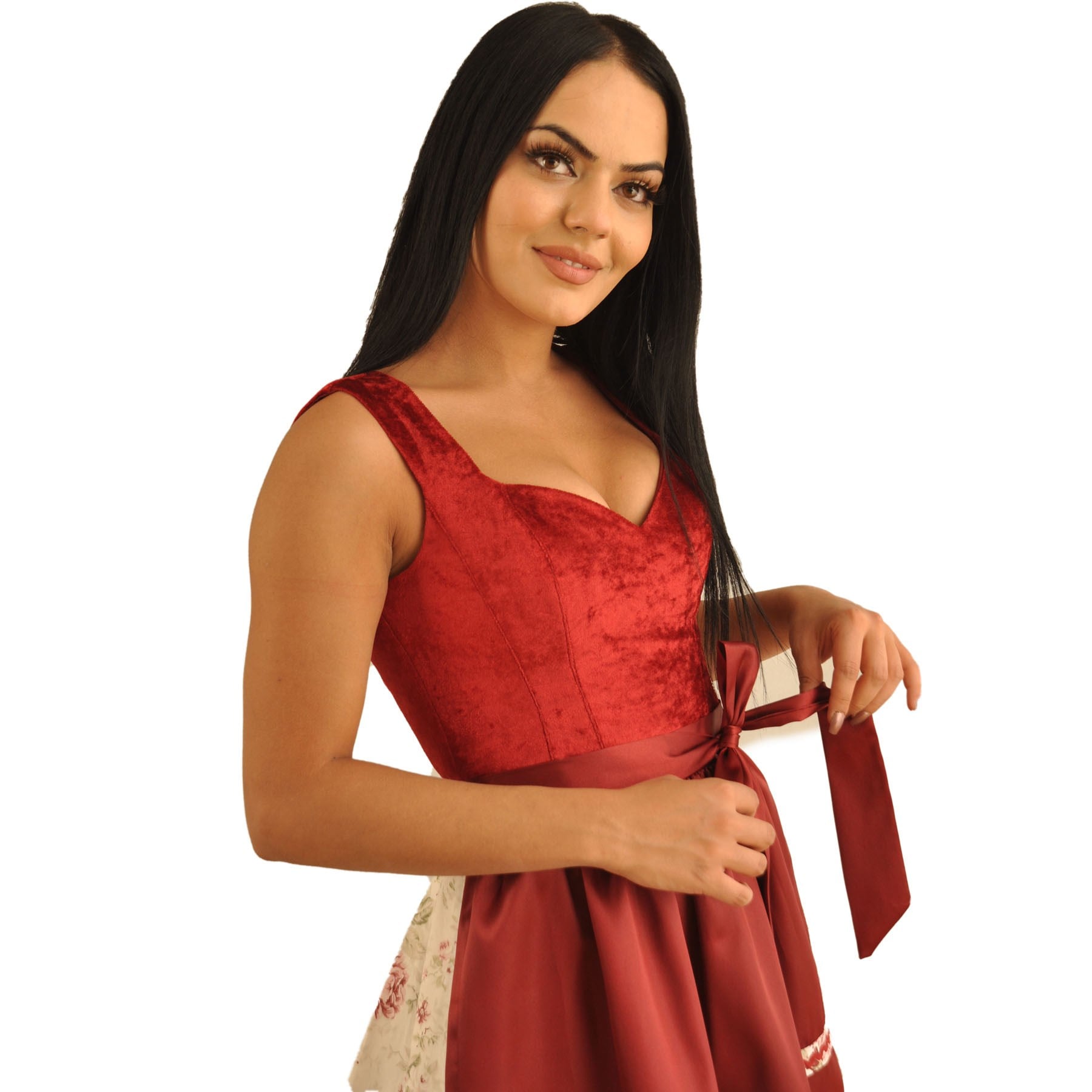 Kadife Bordo Dirndl Elbise Kadın Bavyera Oktoberfest Kıyafeti 0212 Kadın Elbiseleri KostümPartim® | Kadife Bordo Dirndl Elbise 0212 | Kadın Bavyera Oktoberfest Kostümü | Alman Trachten Kıyafeti