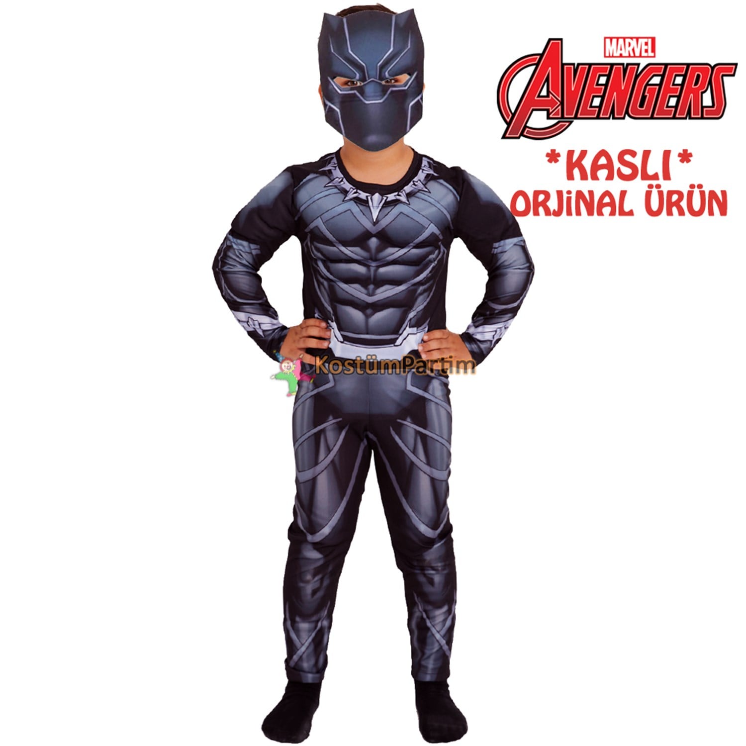 Kara Panter Kostümü Kaslı Avangers Black Panter Kıyafeti Marvel Avangers Kostümleri KostümPartim ★ Kaslı Kara Panter Kostümü Marvel Black Panter Kıyafeti / Spiderman Kostümleri