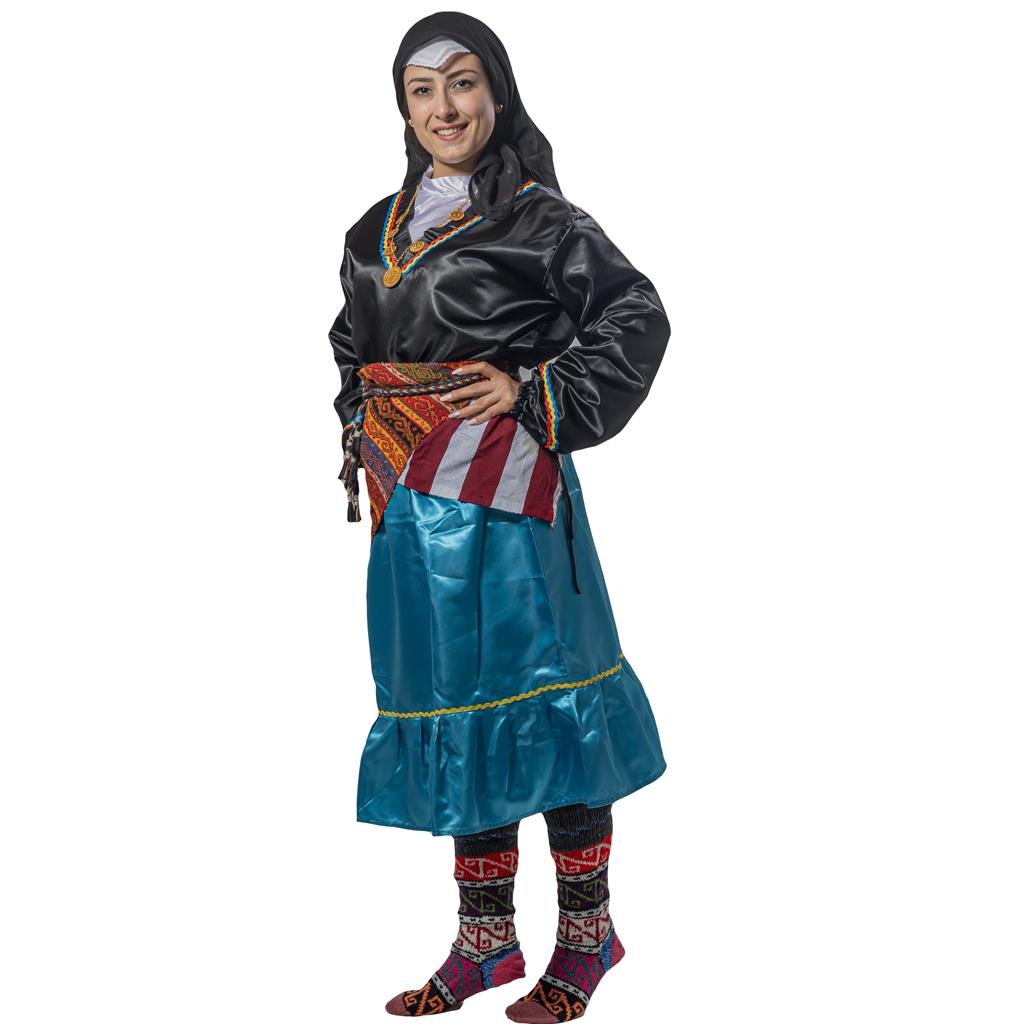 Karadeniz Kıyafeti Yetişkin Kadın Yöresel Kostümü Yetişkin Yöresel Kıyafetler Karadeniz Kıyafeti Yetişkin Kadın Yöresel Kostümü - KostümPartim®