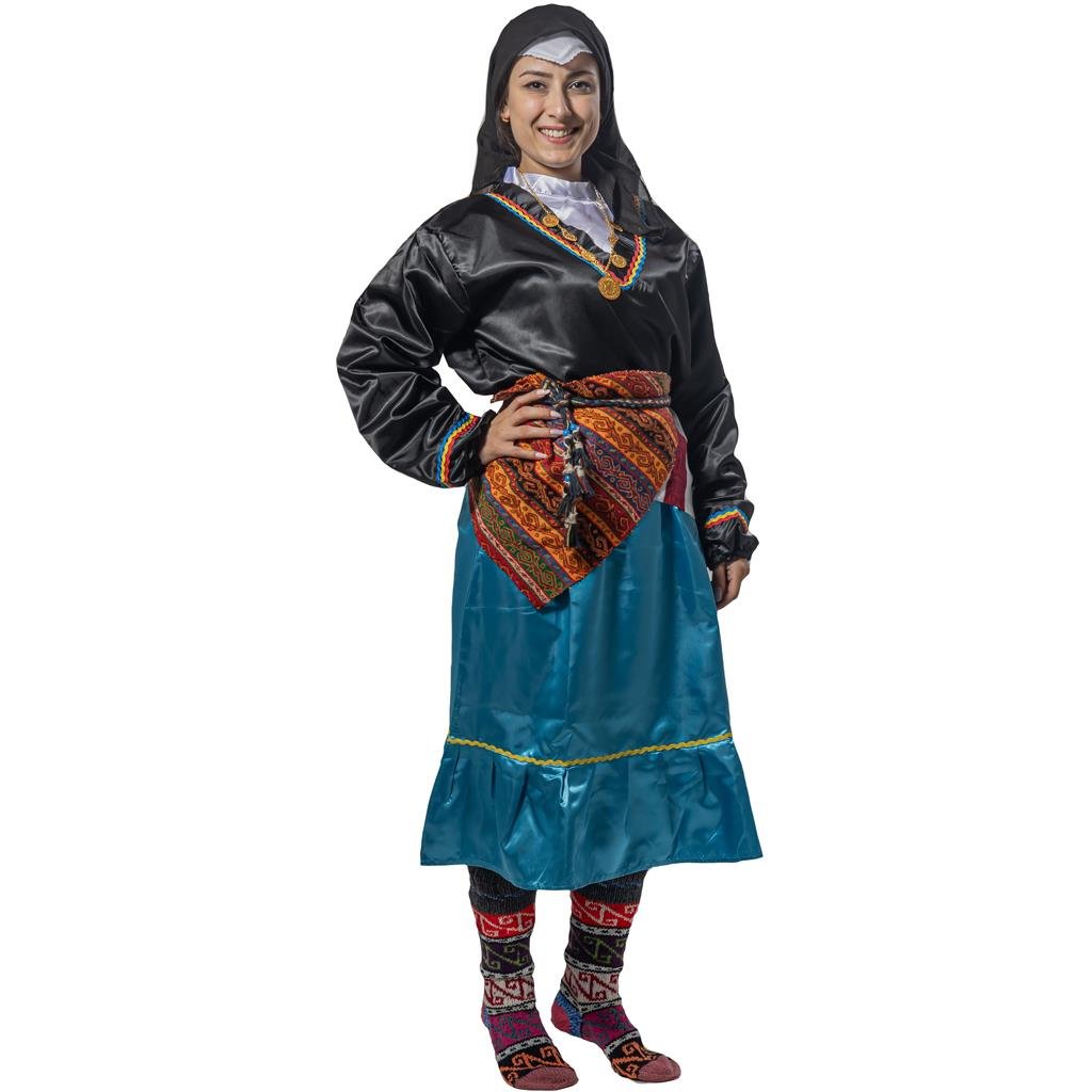 Karadeniz Kıyafeti Yetişkin Kadın Yöresel Kostümü Yetişkin Yöresel Kıyafetler Karadeniz Kıyafeti Yetişkin Kadın Yöresel Kostümü - KostümPartim®