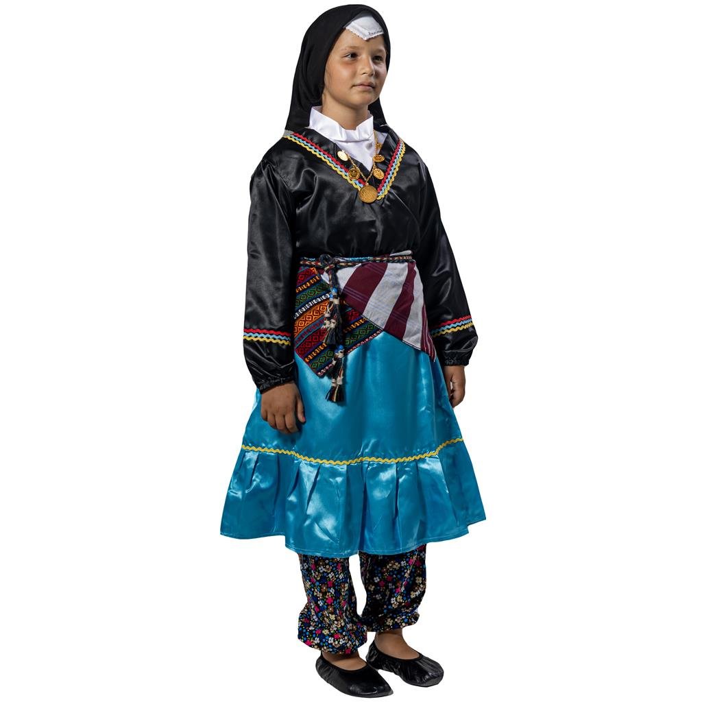 Karadeniz Yöresel Kız Çocuk Kostümü Yöresel Kostümler ve Folklör Karadeniz Yöresel Kız Çocuk Kostümü - KostümPartim®