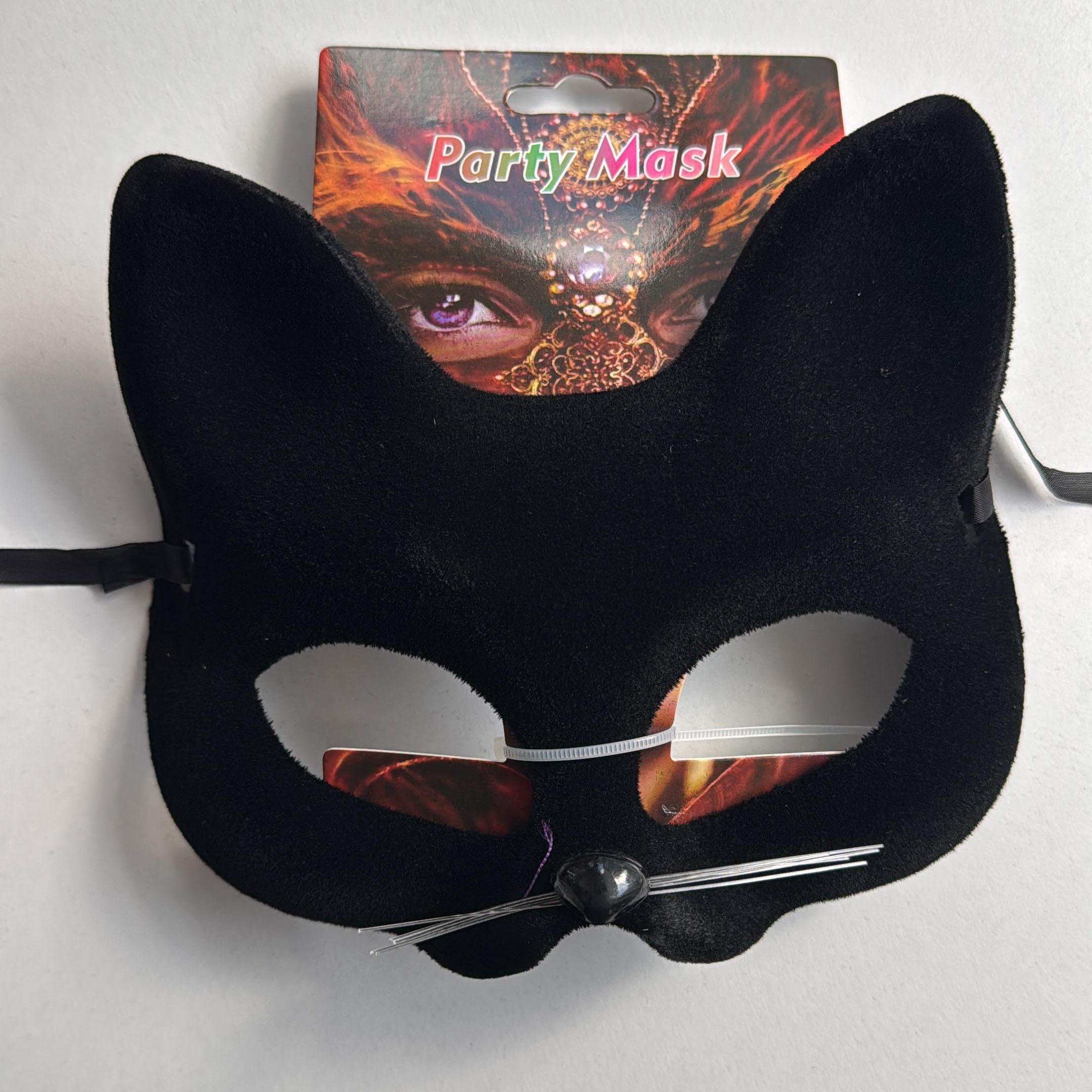 Kedi Maskesi Venedik Stil Kadife Kaplama Maskeler KostümPartim® Kedi Maskesi Venedik Stil - Kadife Kaplama ile Şıklığı Yakalayın!