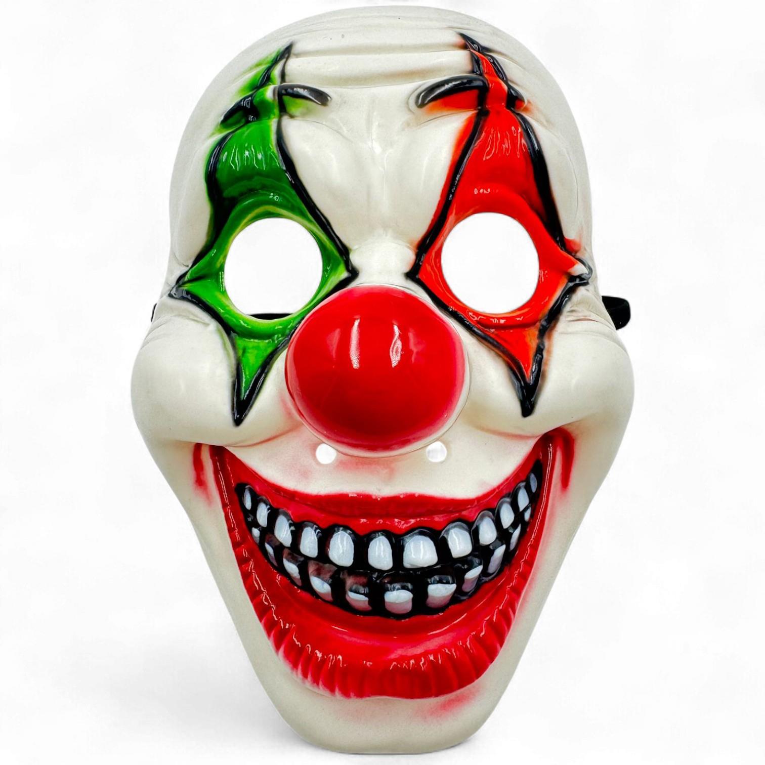 Kırmızı Burunlu Kırmızı Yeşil Joker Palyaço Maskesi Maskeler KostümPartim® Kırmızı Burunlu Kırmızı Yeşil Joker Palyaço Maskesi – Halloween Korku Maske | Cosplay Kostüm Aksesuarı