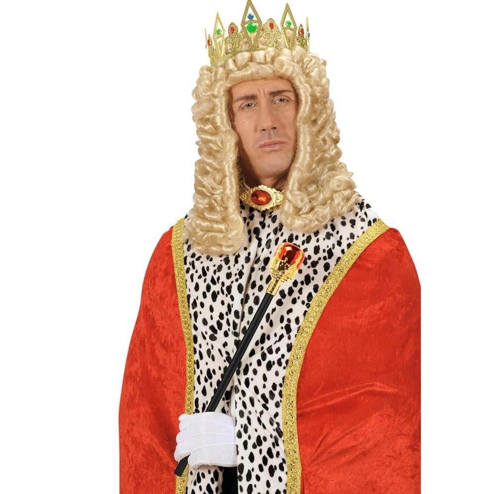 Kırmızı Topuzlu Kral Asası Aksesuar Setleri Kırmızı Topuzlu Kral Asası - KostümPartim®