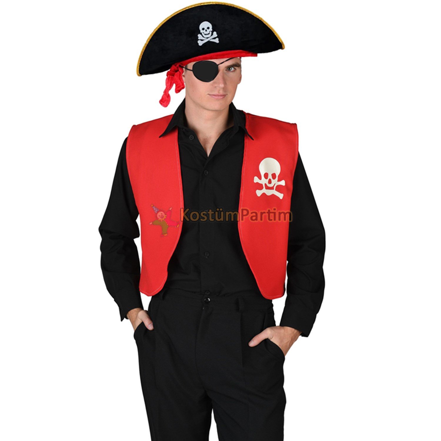 Korsan Kostümü 3lü Aksesuar SetiCadılar Bayramı KombinleriKostümPartim ★ Korsan Kostümü 3lü Aksesuar Seti / Halloween Kombinleri