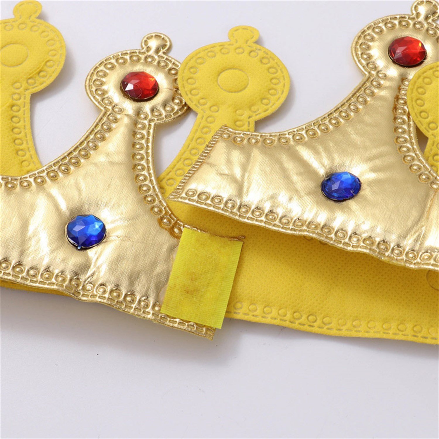 Kral Tacı Altın Renk KumaşŞapkalarKostümPartim ★ Kral Tacı Kumaş Model / Şapkalar