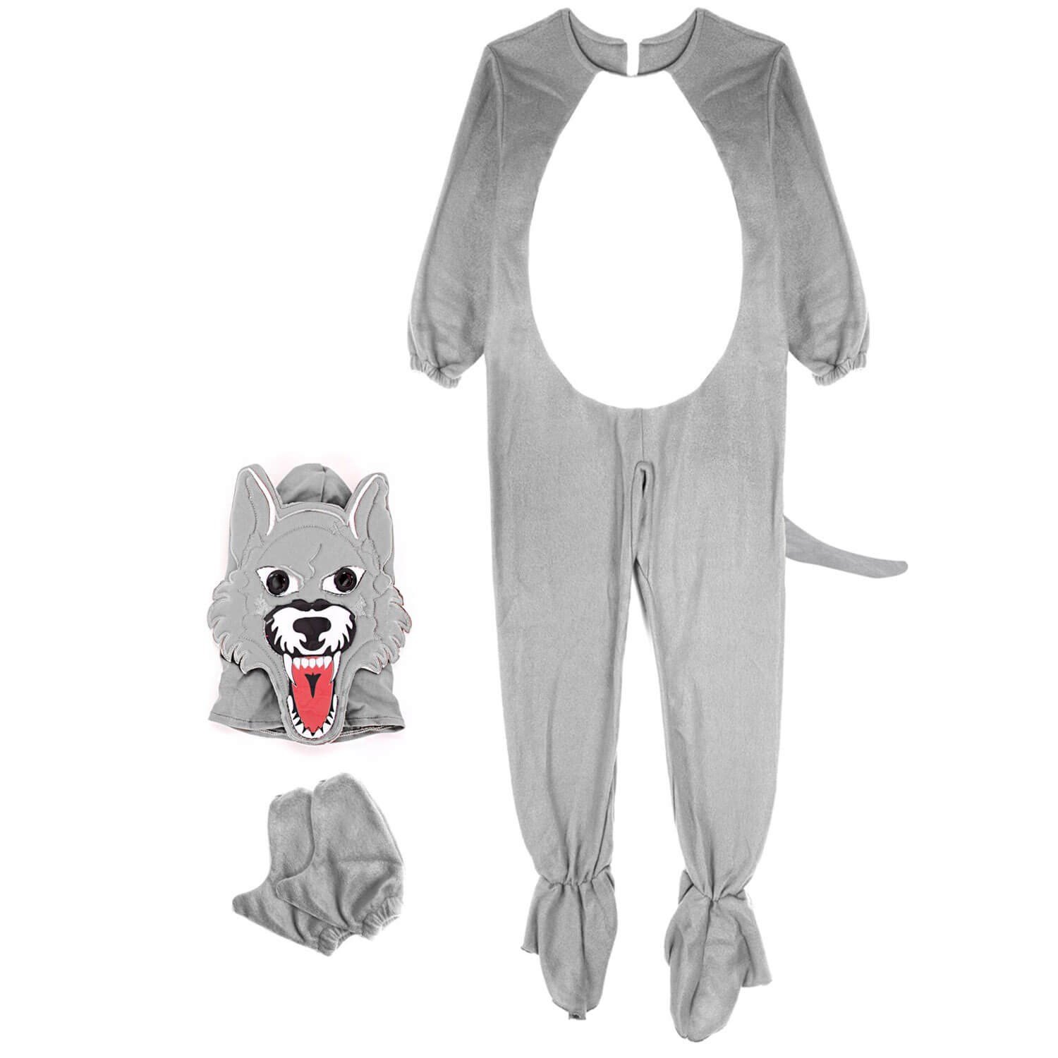 Kurt Kıyafeti Çocuk MaskotuHayvan KostümleriKostümPartim ★ Kurt Kıyafeti Çocuk Maskotu / Hayvan Kostümleri