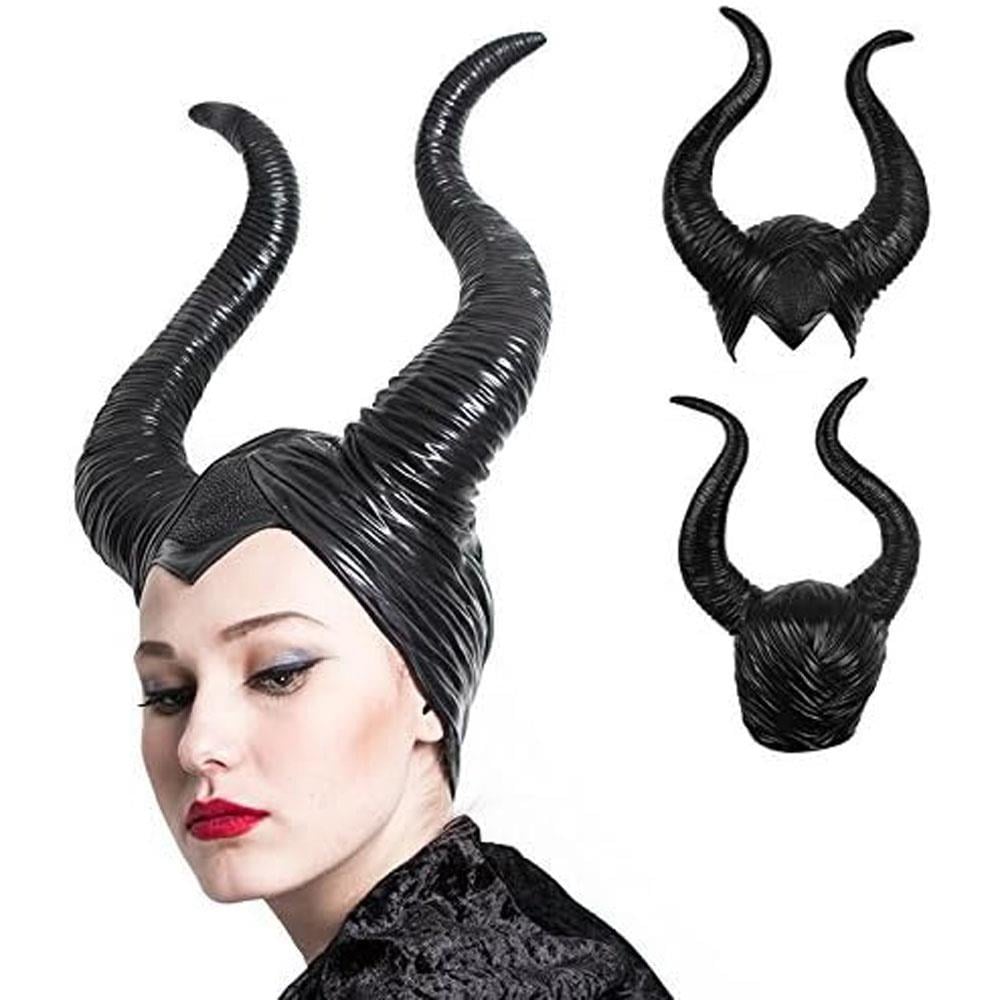 Lateks Maleficent Başlık Yetişkin Malefiz Şapkası Taçlar KostümPartim® Lateks Maleficent Başlık - Yetişkin Malefiz Şapkası ile Kötü Kraliçenin Görkemi!