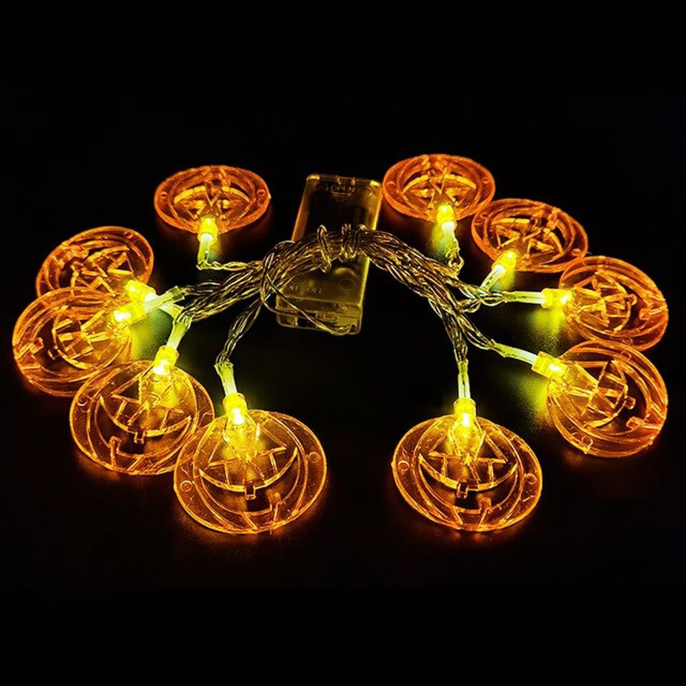 Led Işıklı 10 lu Kabak Şekilli Parti Süsleme 2 Metre Halloween Dekorasyon Led Işıklı 10 lu Kabak Şekilli Parti Süsleme 2 Metre - KostümPartim®