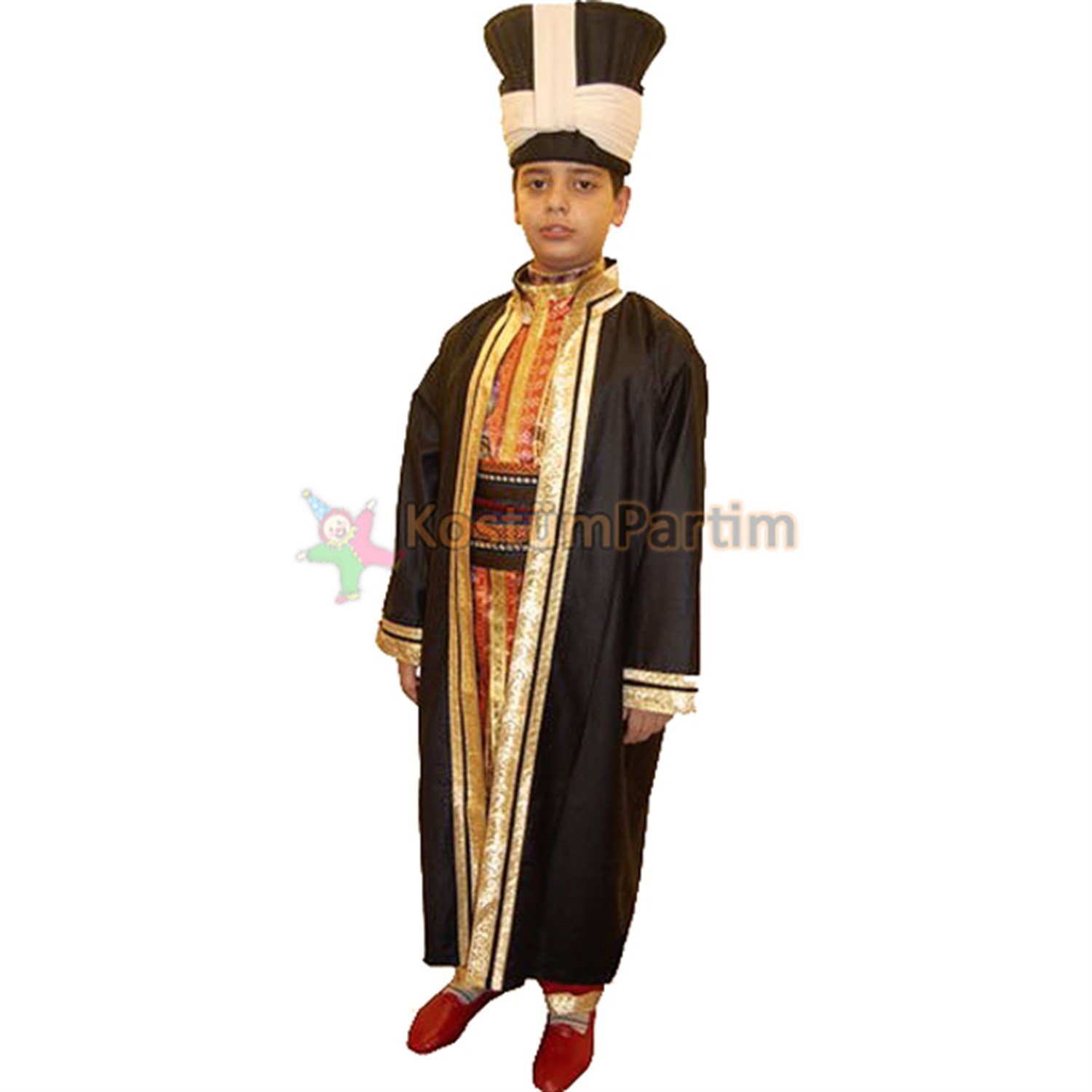 Mehter Kostümü Siyah Erkek ÇocukYöresel Kostümler ve Folklör