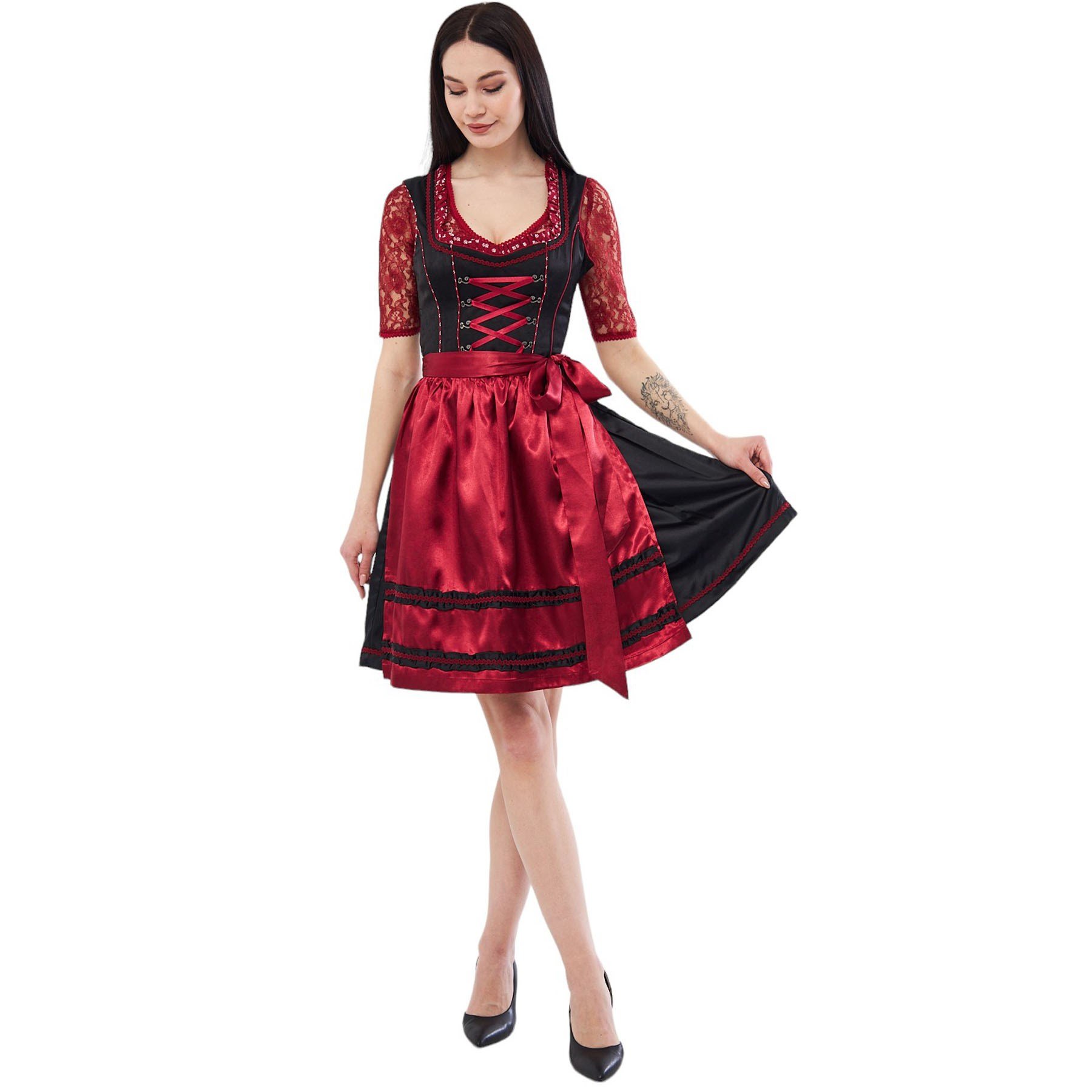 Melli Bordo Siyah Dirndl Elbise Kadın Bavyera Oktoberfest Kıyafeti 011 Kadın Elbiseleri KostümPartim® | Melli Bordo Siyah Dirndl Elbise 011 | Kadın Bavyera Oktoberfest Kostümü | Alman Trachten Kıyafeti