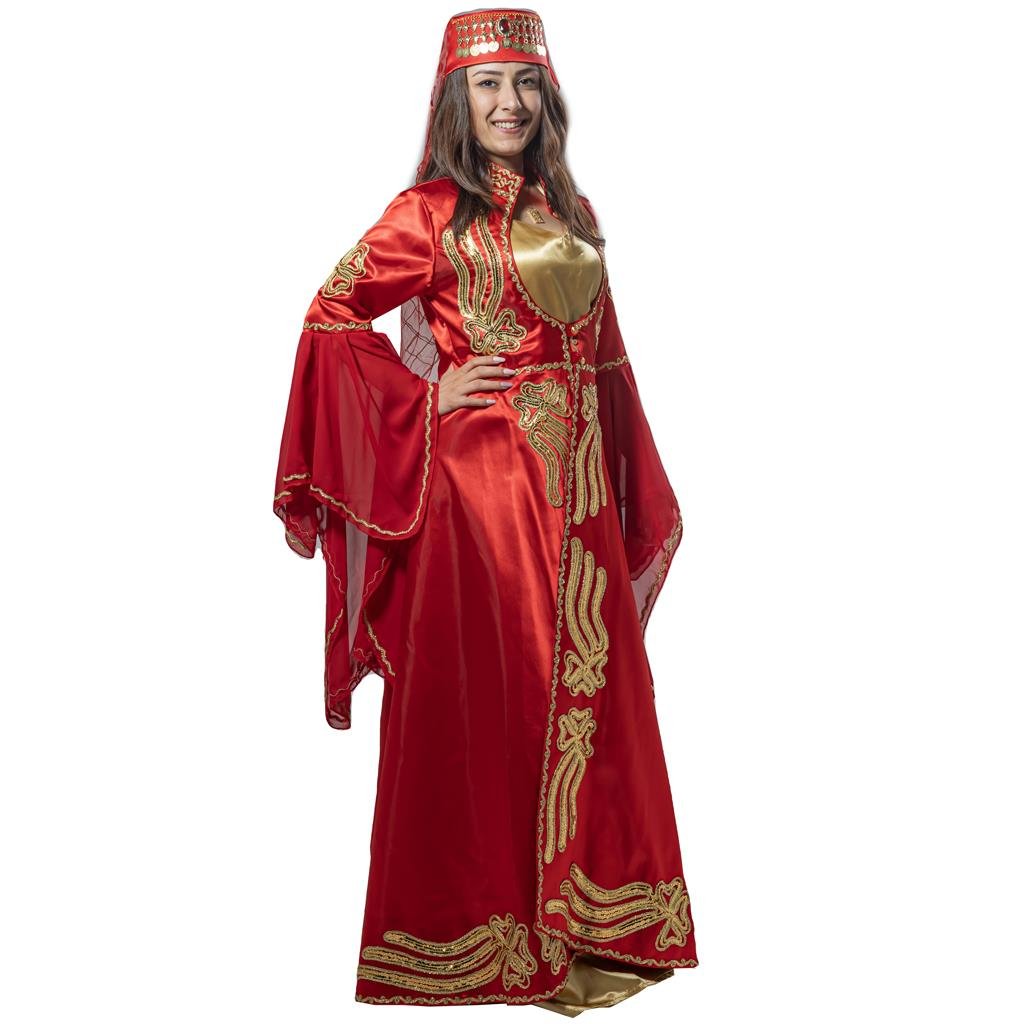 Mihrimah Sultan Kostümü Yetişkin Kadın Klasik Kırmızı Bindallı Kıyafeti Bayan Kostümleri Mihrimah Sultan Kostümü Yetişkin Kadın Klasik Kırmızı Bindallı Kıyafeti - KostümPartim®