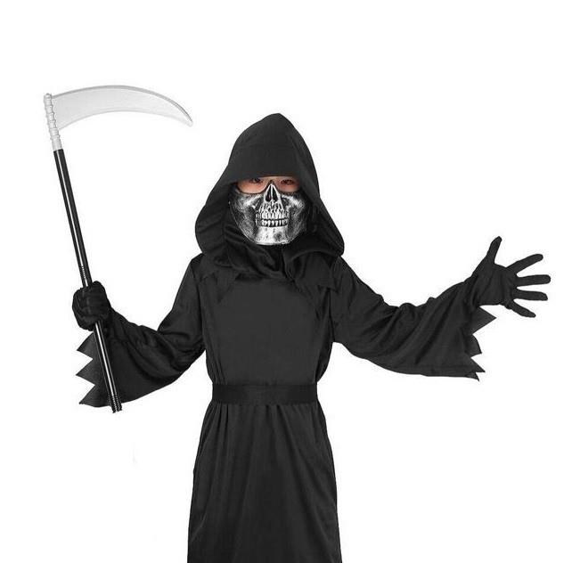 Mini Orak Halloween Azrail Orağı Plastik Tırpan 50cm Hallooween Aksesuarları Mini Orak Halloween Azrail Orağı Plastik Tırpan 50cm - KostümPartim®