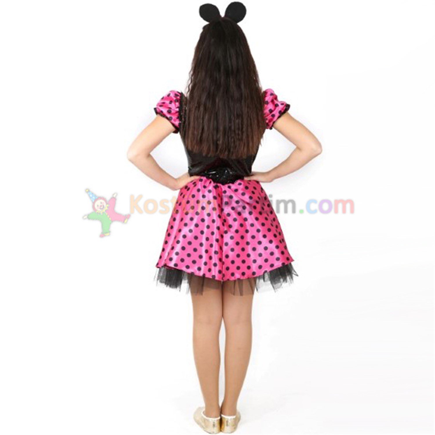 Minnie Mouse Kostümü PembeYetişkin Bayan Kostümleri