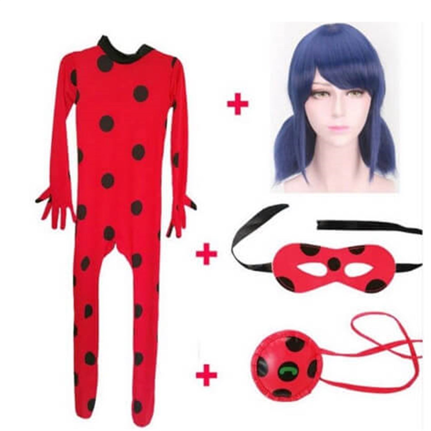 Mucize Uğur Böceği Kostümü ve Lady Bug PeruğuKarakter KostümleriKostümPartim ★ Mucize Uğur Böceği Kara Kedi Kostümü / Karakter Kostümleri