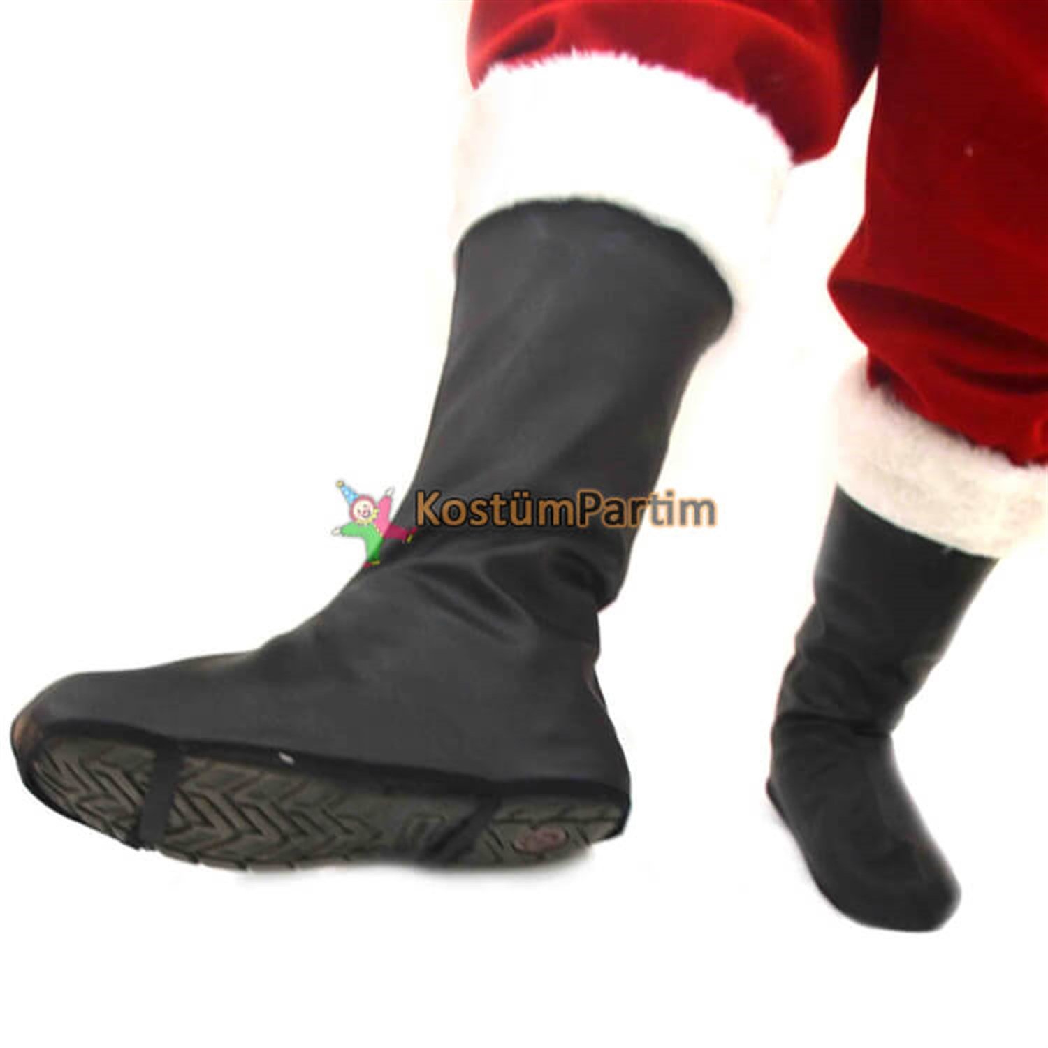 Noel Baba Çizmesi SiyahYılbaşı Partisi AksesuarlarıKostümPartim ★ Noel Baba Çizmesi Siyah / Yılbaşı Partisi Aksesuarları