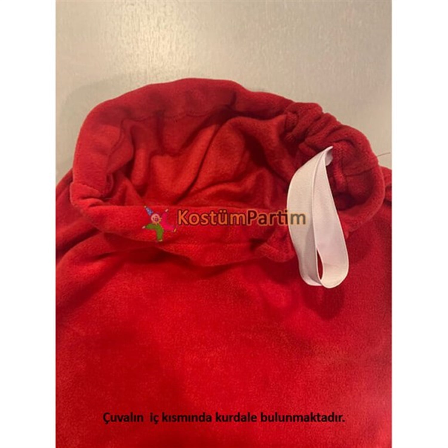 Noel Baba Çuvalı Polar 100x75 Mega Büyük Boy Yılbaşı Partisi Aksesuarları KostümPartim ★ Noel Baba Çuvalı Polar Mega Büyük 1 Metre / Yılbaşı Partisi Aksesuarları