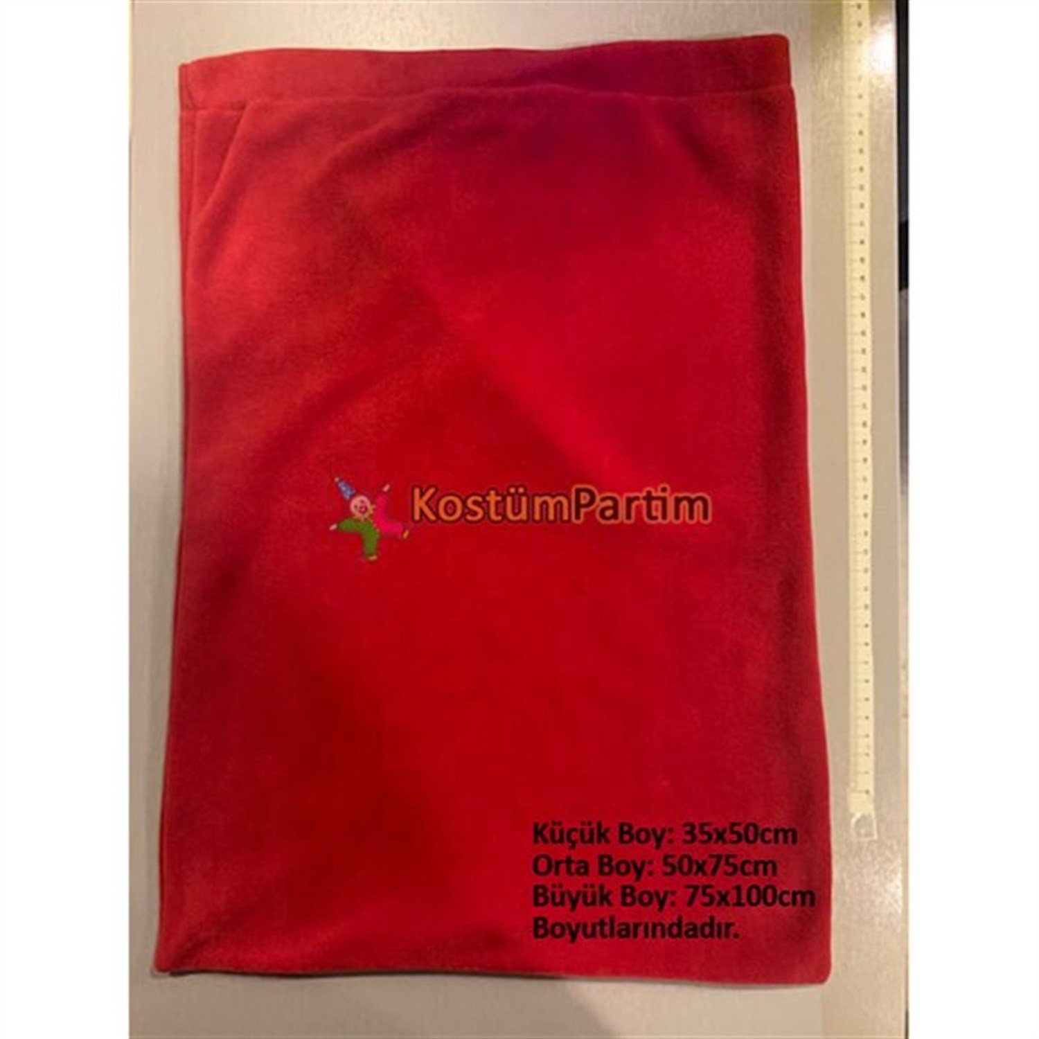 Noel Baba Çuvalı Polar 50x35 Küçük Boy Yılbaşı Partisi Aksesuarları KostümPartim ★ Noel Baba Çuvalı Polar Küçük Boy / Yılbaşı Partisi Aksesuarları