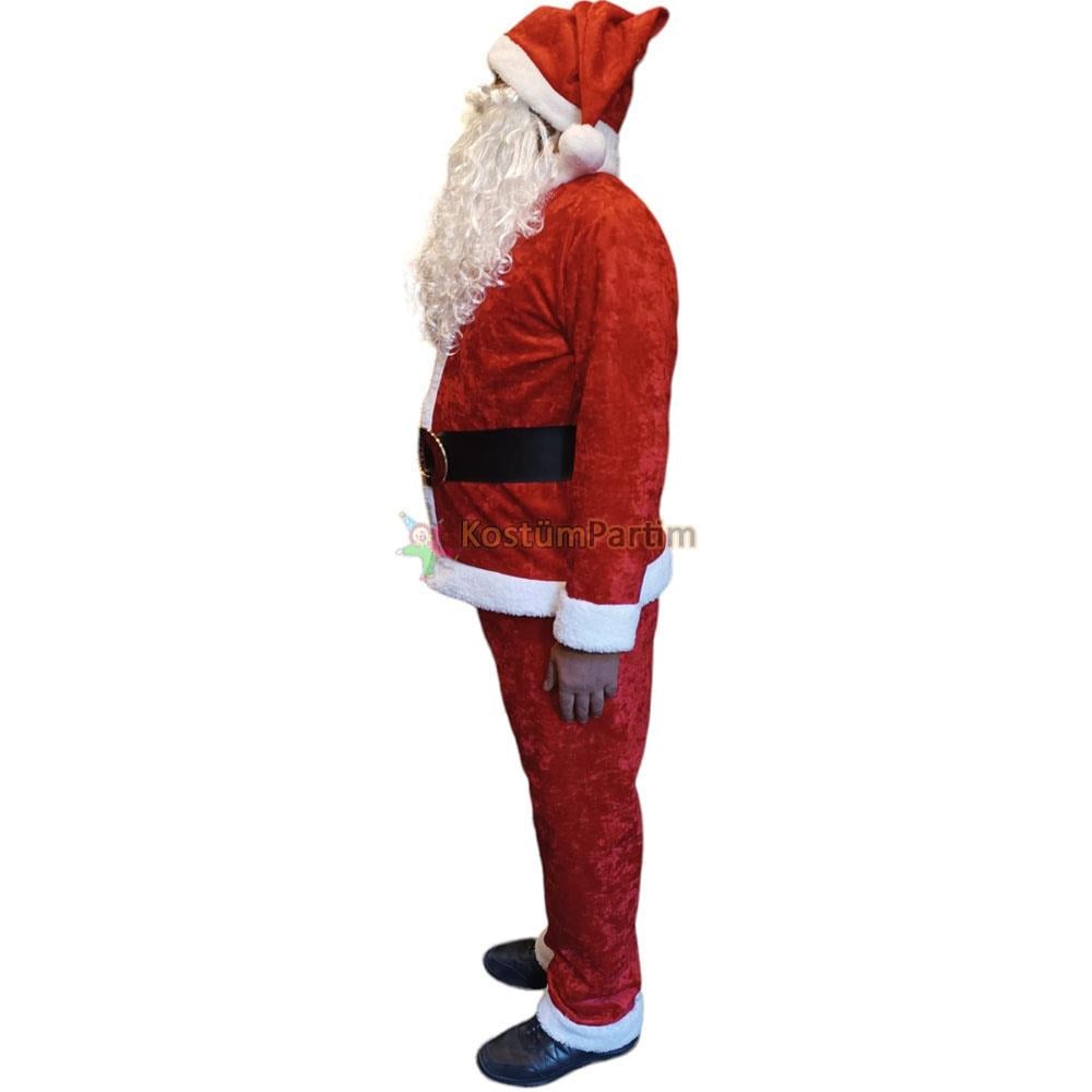 Noel Baba Kıyafeti Kadife Yetişkin Kostümü Noel Baba Kostümleri Noel Baba Kıyafeti Kadife - KostümPartim®