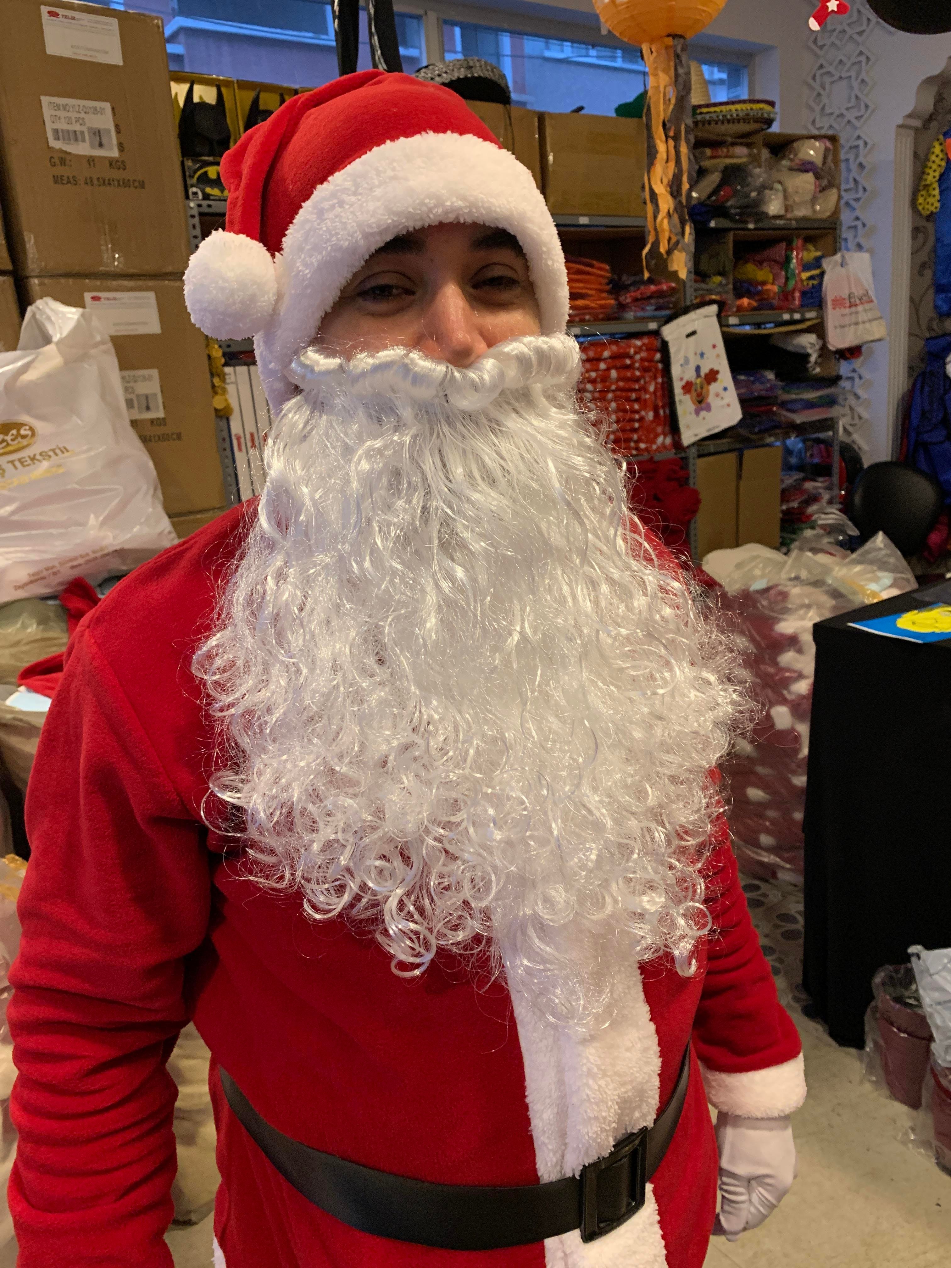 Noel Baba Kostümü Deluxe Set (13 Parça) Herşey Dahil Noel Baba Kostümleri Noel Baba Kostümü Deluxe Set (13 Parça) - KostümPartim®