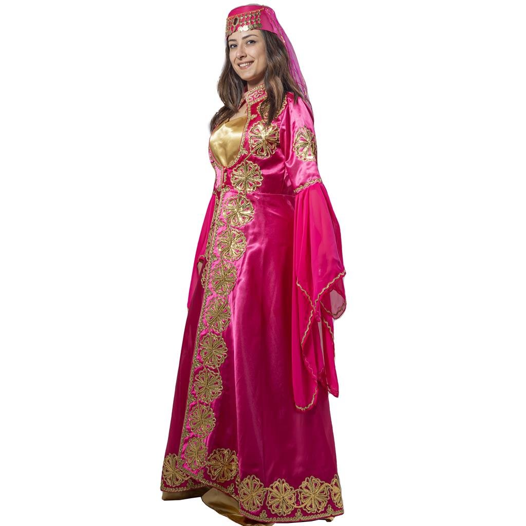 Nurbanu Sultan Kostümü Yetişkin Kadın Klasik Pembe Bindallı Kıyafeti Bayan Kostümleri Nurbanu Sultan Kostümü Yetişkin Kadın Klasik Pembe Bindallı Kıyafeti - KostümPartim®