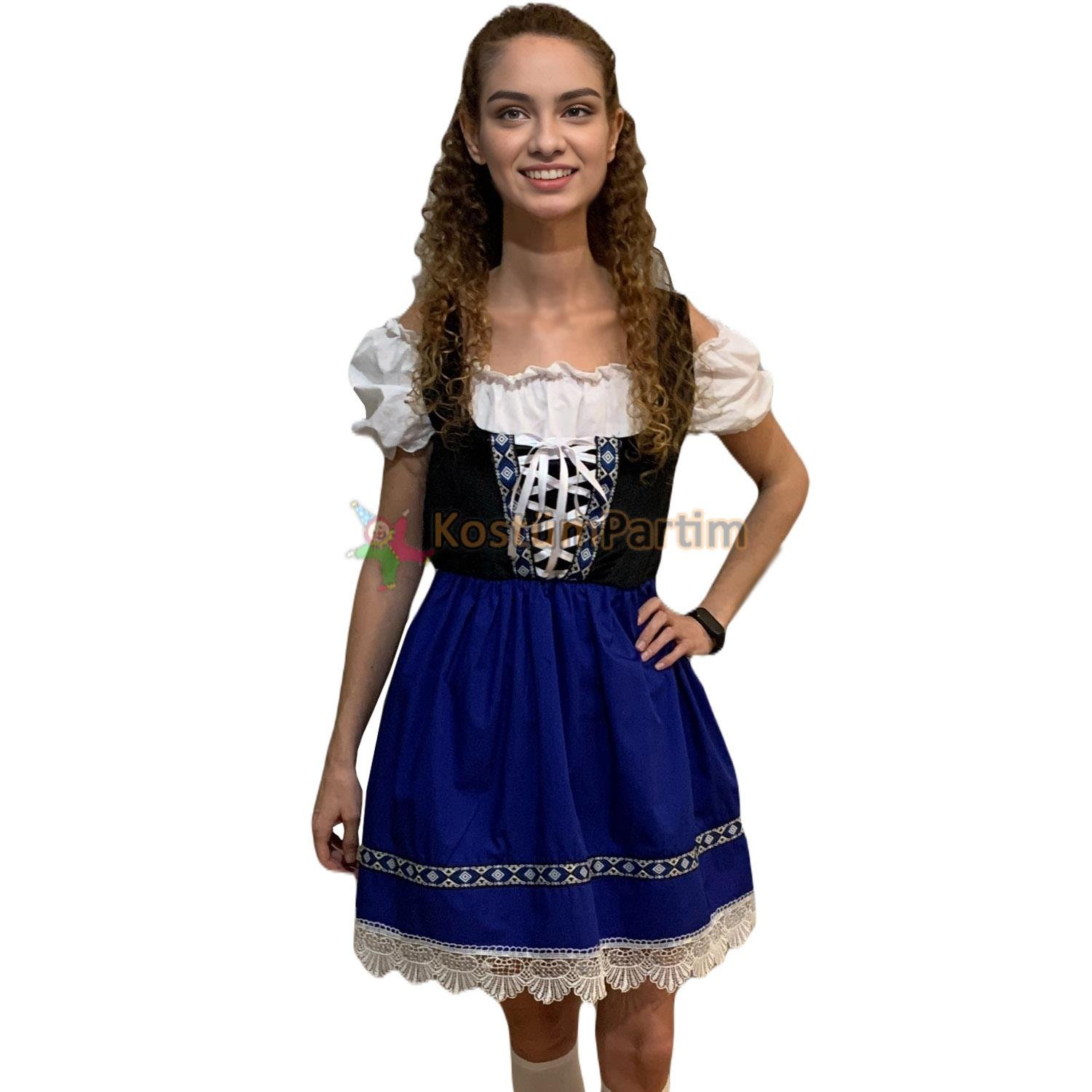 Oktoberfest Kıyafeti Alman Biracı Kız Kostümü Kadın Elbiseleri Oktoberfest Kıyafeti Alman Biracı Kız Kostümü - KostümPartim®