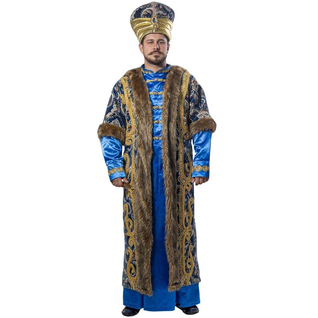 Osman Gazi Kıyafeti Yetişkin Erkek Osmanlı Padişahı Kostümü Mavi Erkek Kostümleri Osman Gazi Kıyafeti Yetişkin - KostümPartim®