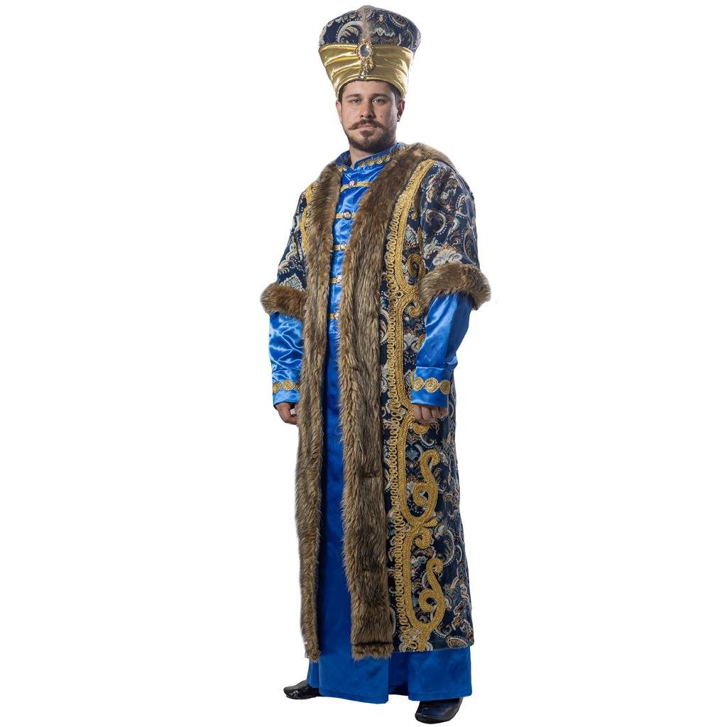 Osman Gazi Kıyafeti Yetişkin Erkek Osmanlı Padişahı Kostümü Mavi Erkek Kostümleri Osman Gazi Kıyafeti Yetişkin - KostümPartim®