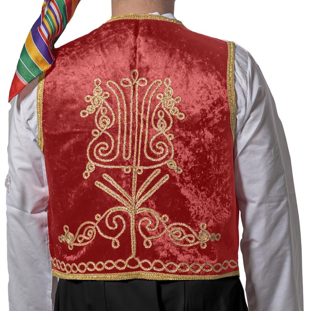 Osmanlı İşlemeli Yelek Bordo Yetişkin Macuncu Yeleği Ramazan Kostümleri Osmanlı İşlemeli Yelek Bordo Yetişkin Macuncu Yeleği - KostümPartim®