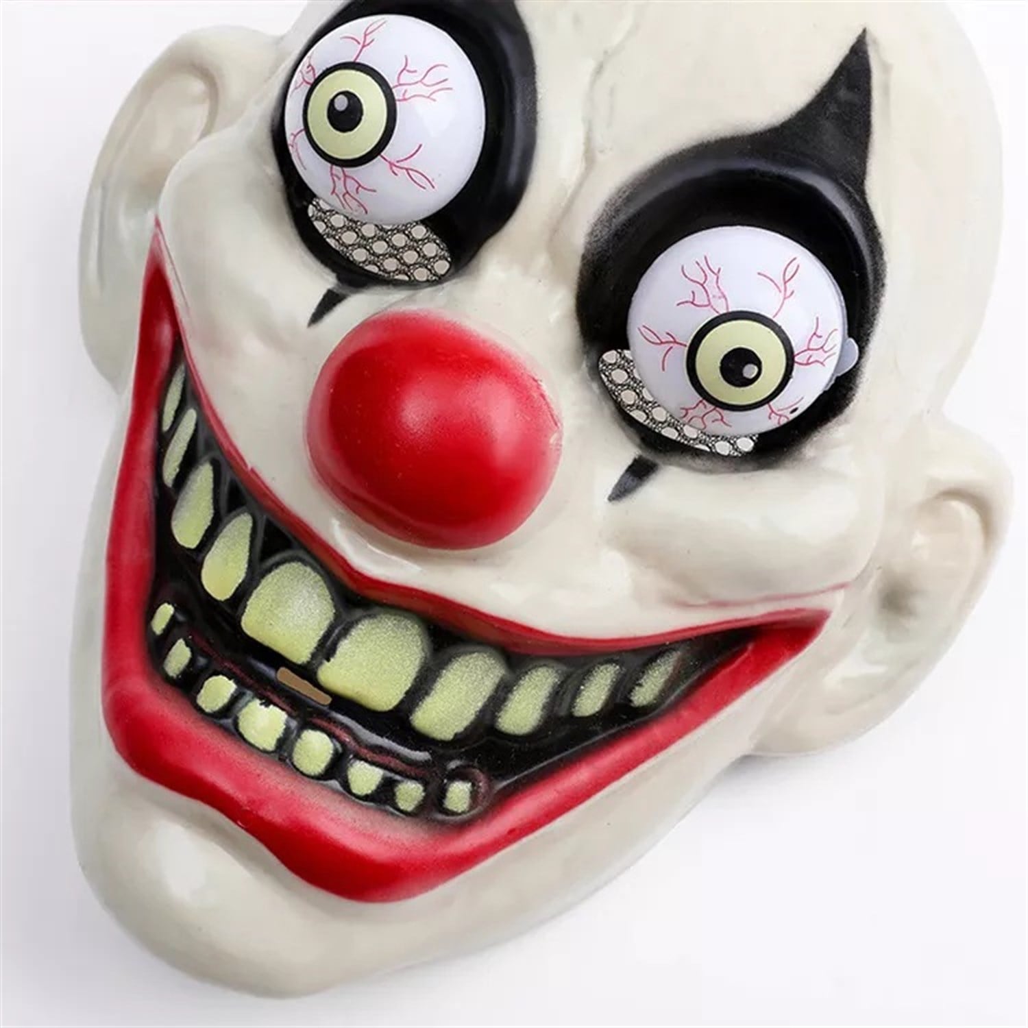 Oynar Gözlü Halloween Palyaço MaskesiMaskelerKostümPartim ★ Oynar Gözlü Palyaço Maskesi / Halloween Maskeleri
