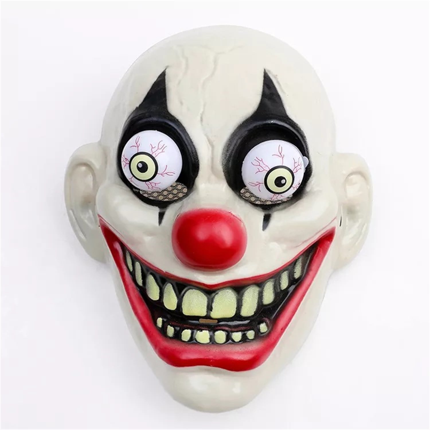 Oynar Gözlü Halloween Palyaço MaskesiMaskelerKostümPartim ★ Oynar Gözlü Palyaço Maskesi / Halloween Maskeleri