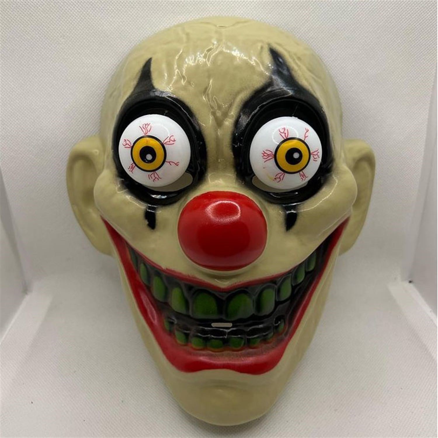 Oynar Gözlü Halloween Palyaço MaskesiMaskelerKostümPartim ★ Oynar Gözlü Palyaço Maskesi / Halloween Maskeleri