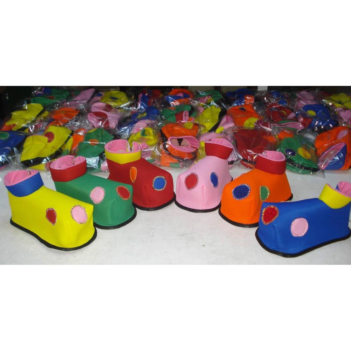 Palyaço Ayakkabısı Kumaş Palyaço Aksesuarları Palyaço Ayakkabısı Kumaş - KostümPartim®