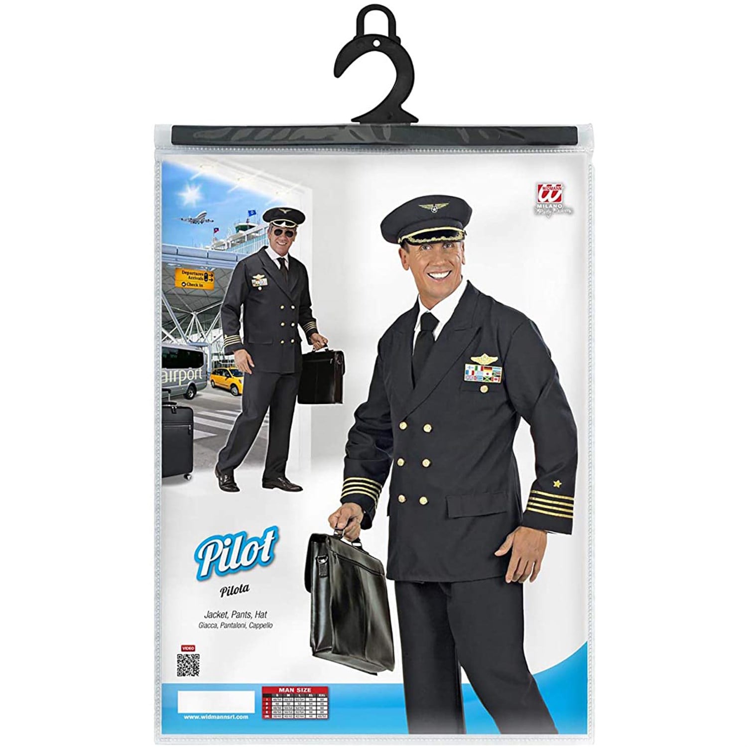Pilot Kostümü Yetişkin WidmannYetişkin Erkek KostümleriKostümPartim ★ Pilot Kostümü Yetişkin İthal / Yetişkin Kostümleri