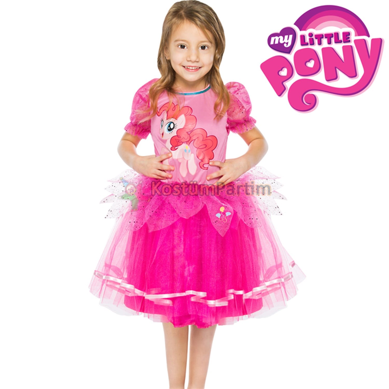 Pony Pinkie Pie Kostümü Kız Çocuk KıyafetiKarakter Kostümleri