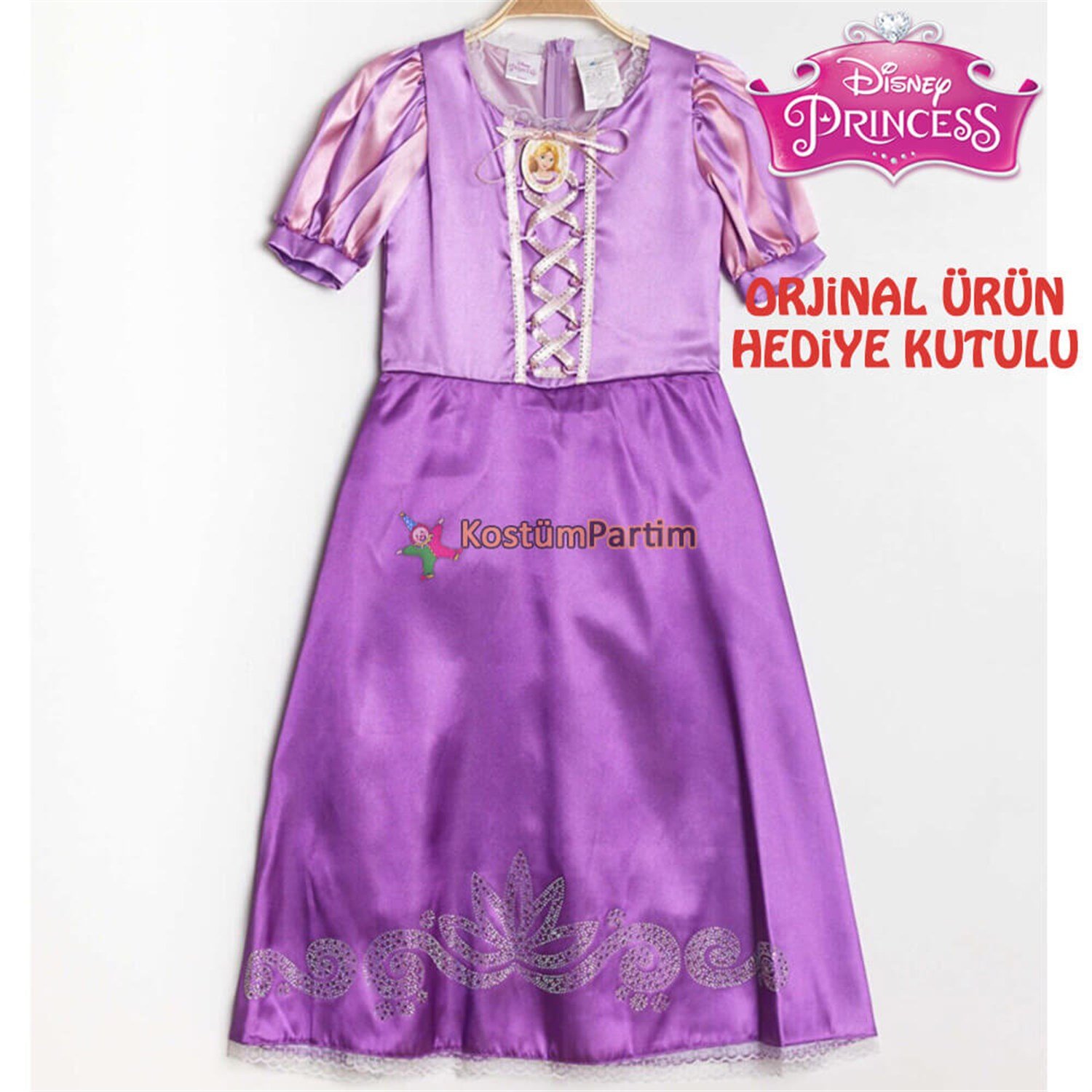 Prenses Rapunzel Kostümü (Disney Lisanslı)Karakter KostümleriKostümPartim ★ Rapunzel Kıyafeti Kız Çocuk (Disney Lisanslı) / Karakter Kostümleri