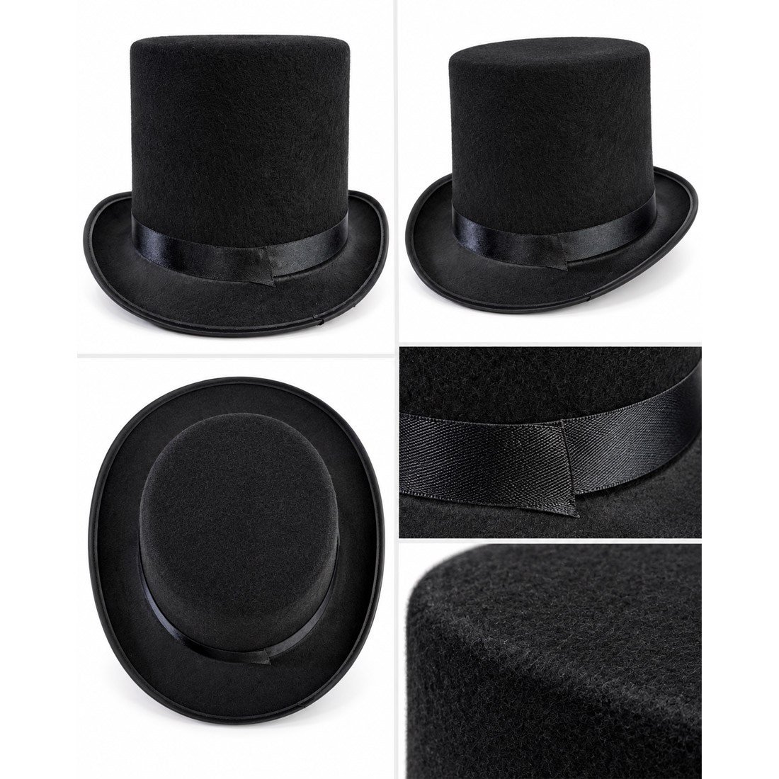 Siyah Silindir İngiliz Şapkası 16 cm Yetişkin Unisex Klasik Kostüm Şapkası Şapkalar KostümPartim® | Siyah Silindir İngiliz Şapkası 16 cm | Yetişkin Unisex Kostüm Aksesuarı