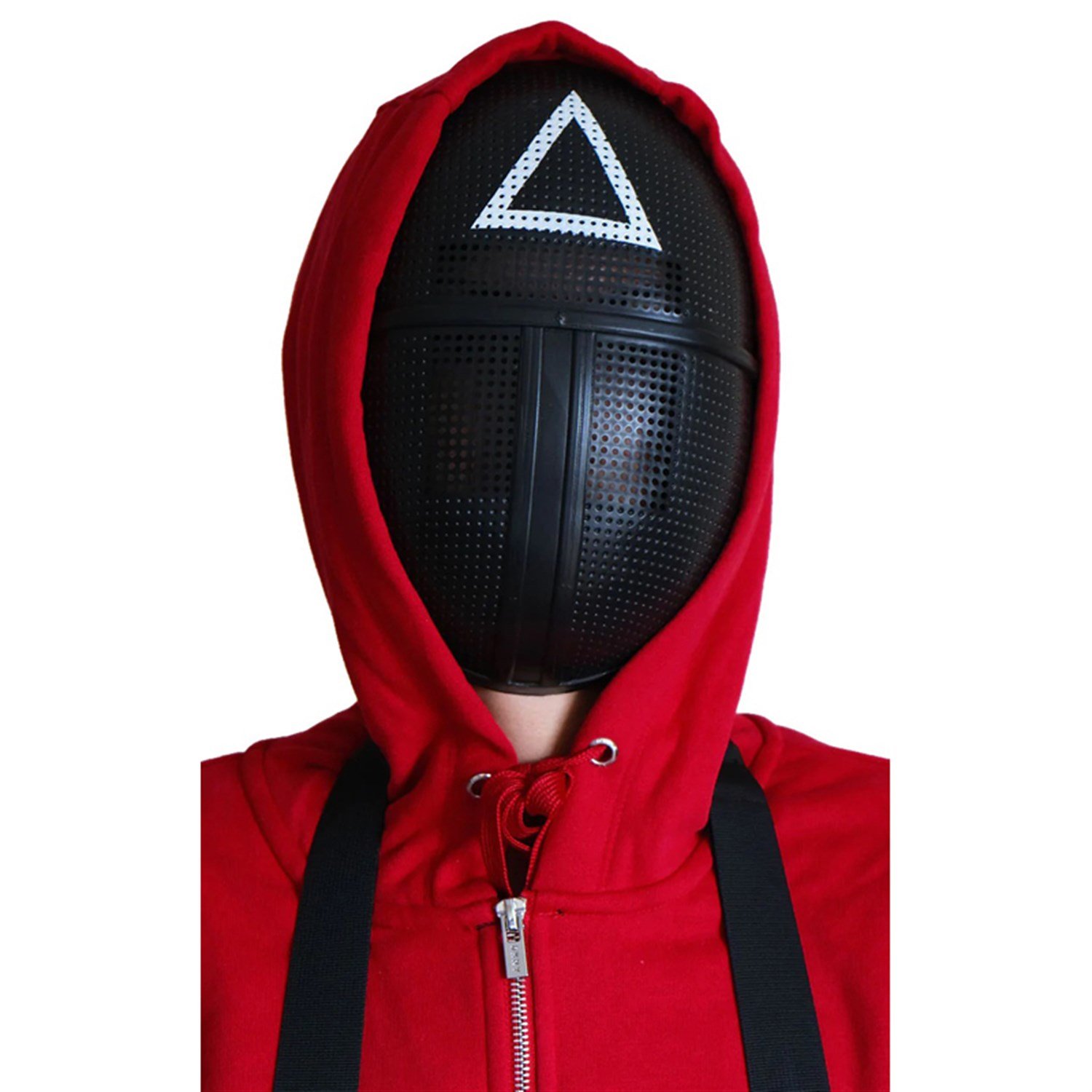 Squid Game Üçgen Maske, MuhafızlarMaskelerKostümPartim ★ Squid Game Üçgen Maske / Maskeler