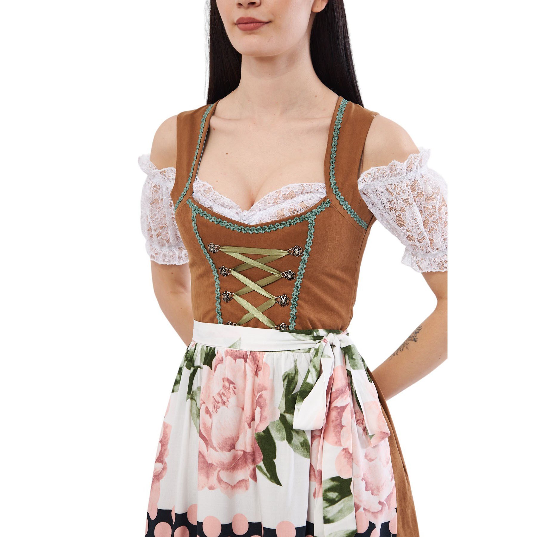 Sweet Cappuccino Dirndl Elbise Kadın Bavyera Oktoberfest Kıyafeti 079 Kadın Elbiseleri KostümPartim® | Sweet Cappuccino Dirndl Elbise 079 | Kadın Bavyera Oktoberfest Kostümü | Alman Trachten Kıyafeti