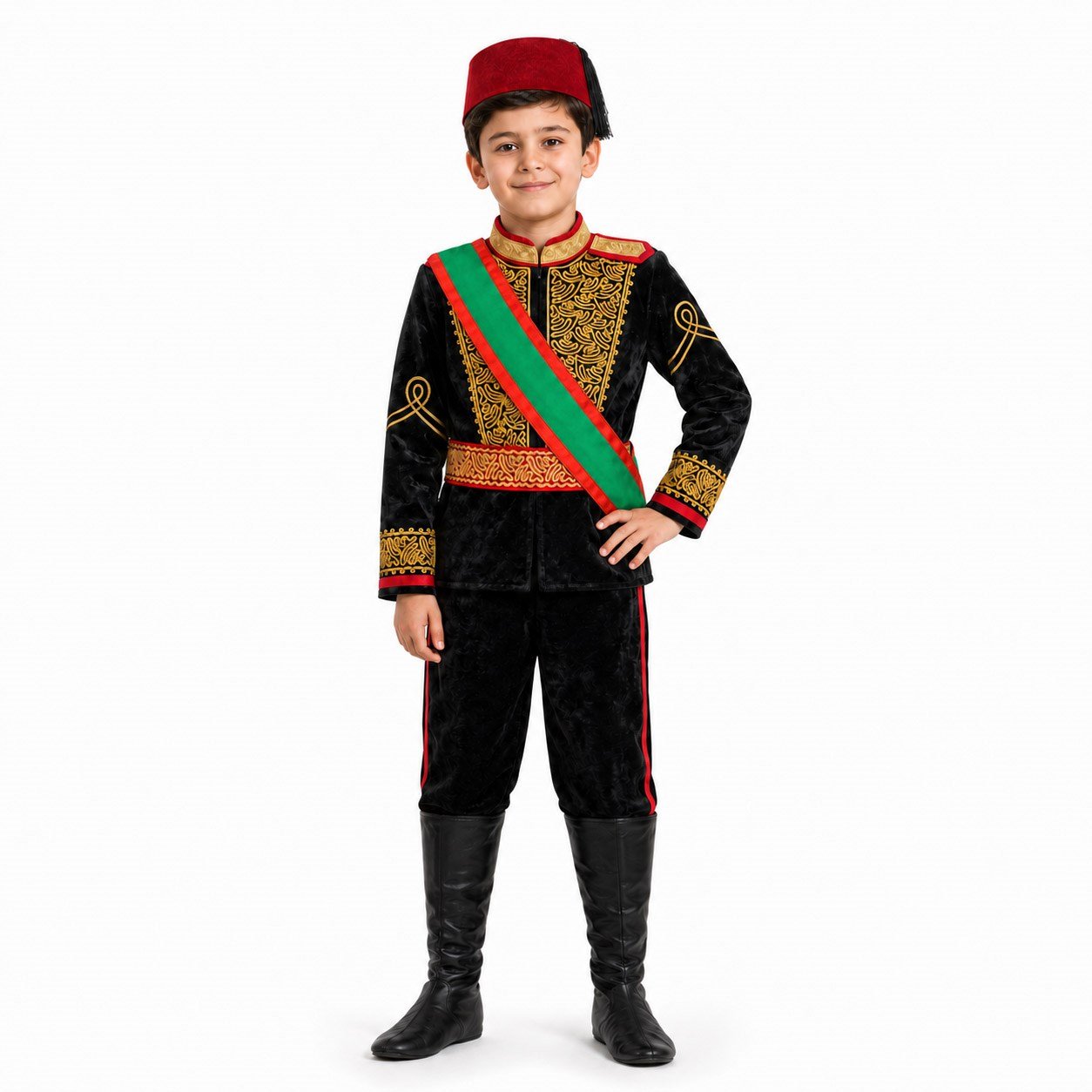 Tosun Paşa Çocuk Kostümü Çocuk Kostümleri KostümPartim® | Tosun Paşa Kostümü Çocuk | Osmanlı Paşa Kıyafeti Tarihi Kostüm