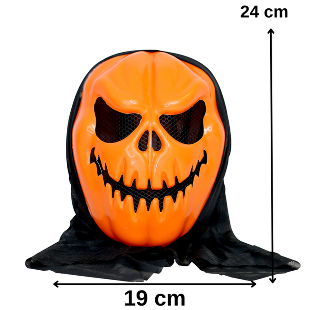 Turuncu Balkabağı Maske Halloween Kabak Maske Maskeler KostümPartim® Turuncu Balkabağı Maske - Halloween Kabak Maske