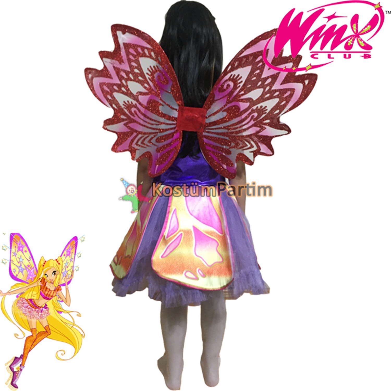 Winx Club Stella Bloomix Kostümü Kız Çocuk KıyafetiKarakter Kostümleri